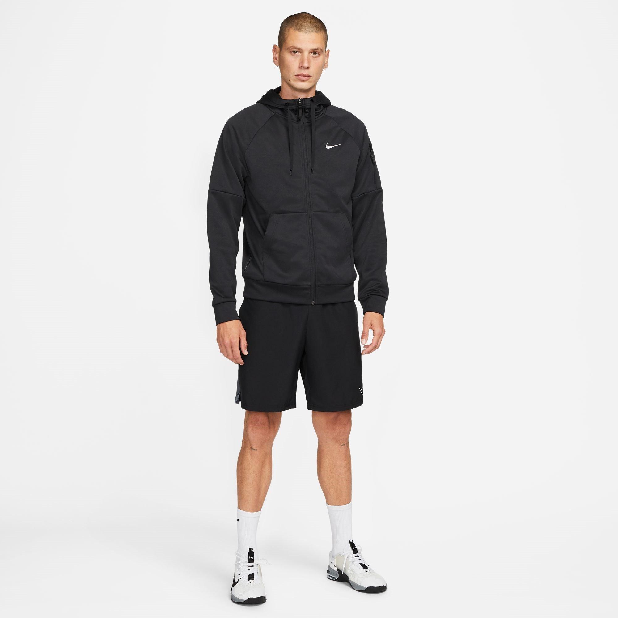Schwarz - Nike - Dri-FIT Men's Full-Zip Training Hoodie - 7