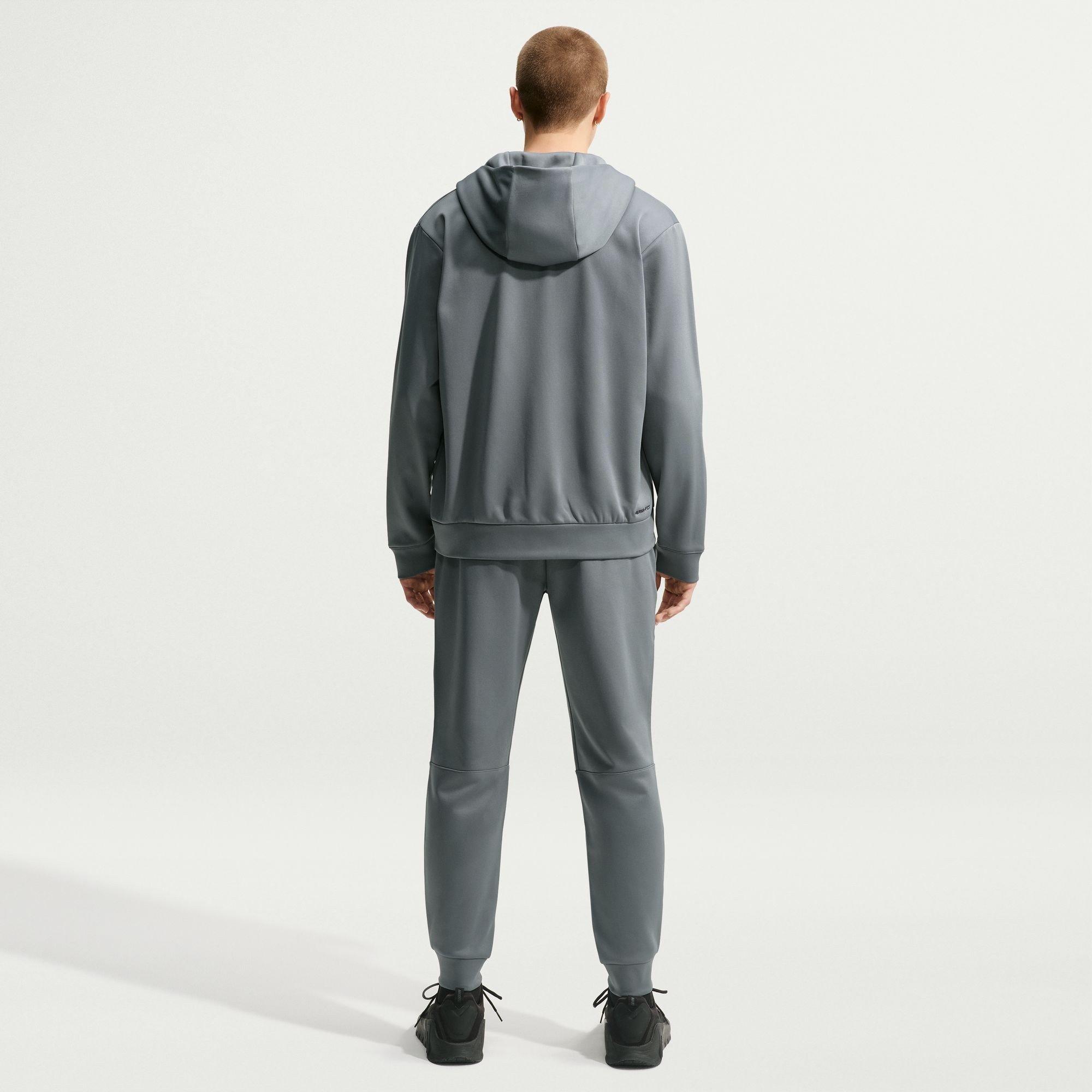 Grey - Nike - Dri-FIT Men's Full-Zip Training Hoodie - 5