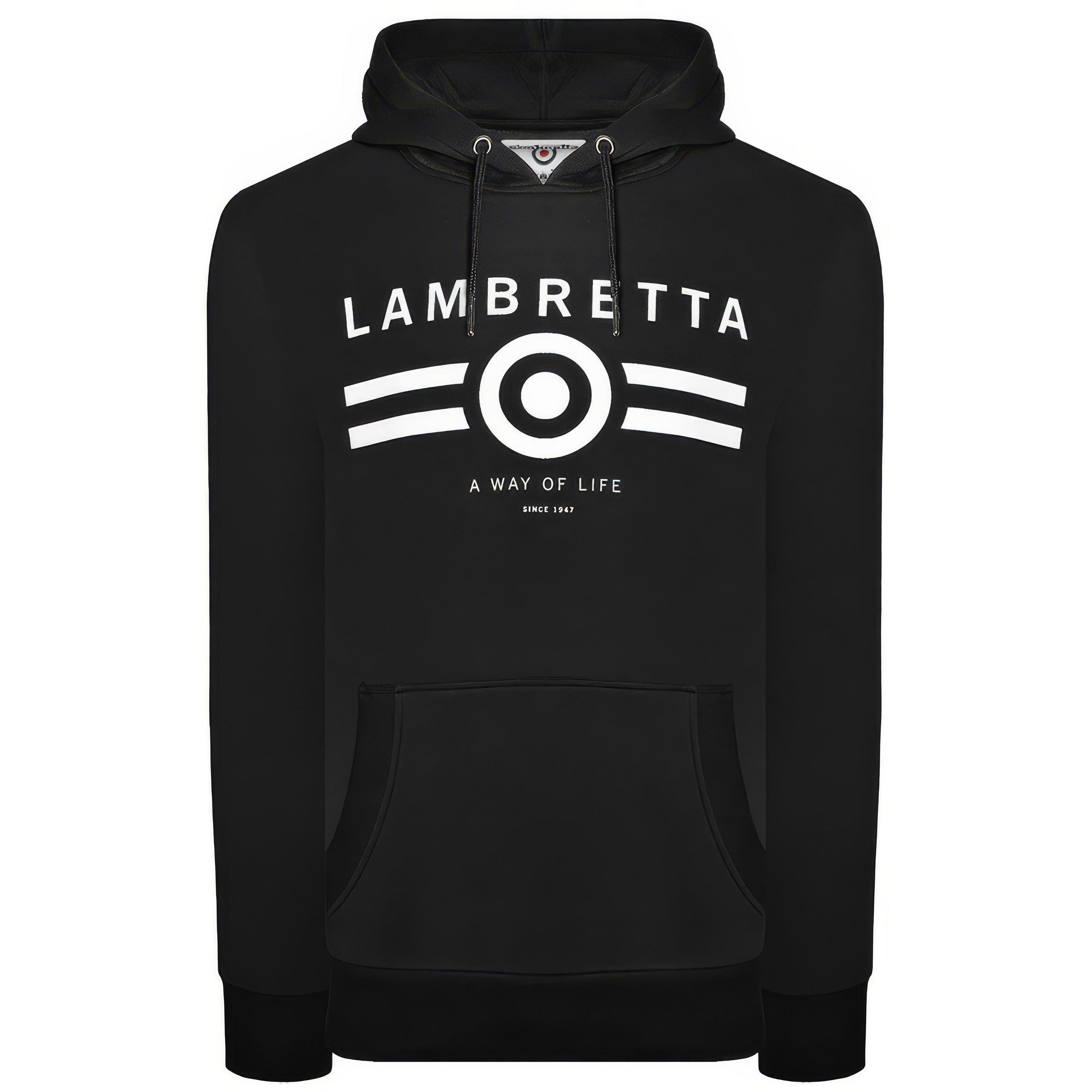 Zwart - Lambretta - Hoodie - 1