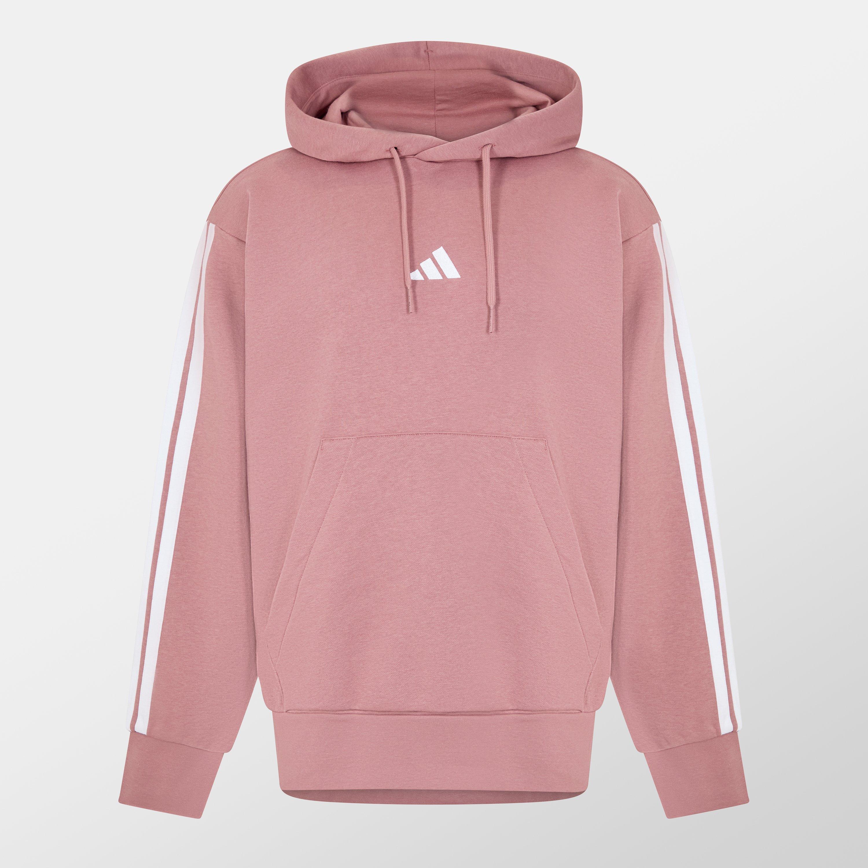 Essentials Fleece 3-Stripes Hoodie Mens