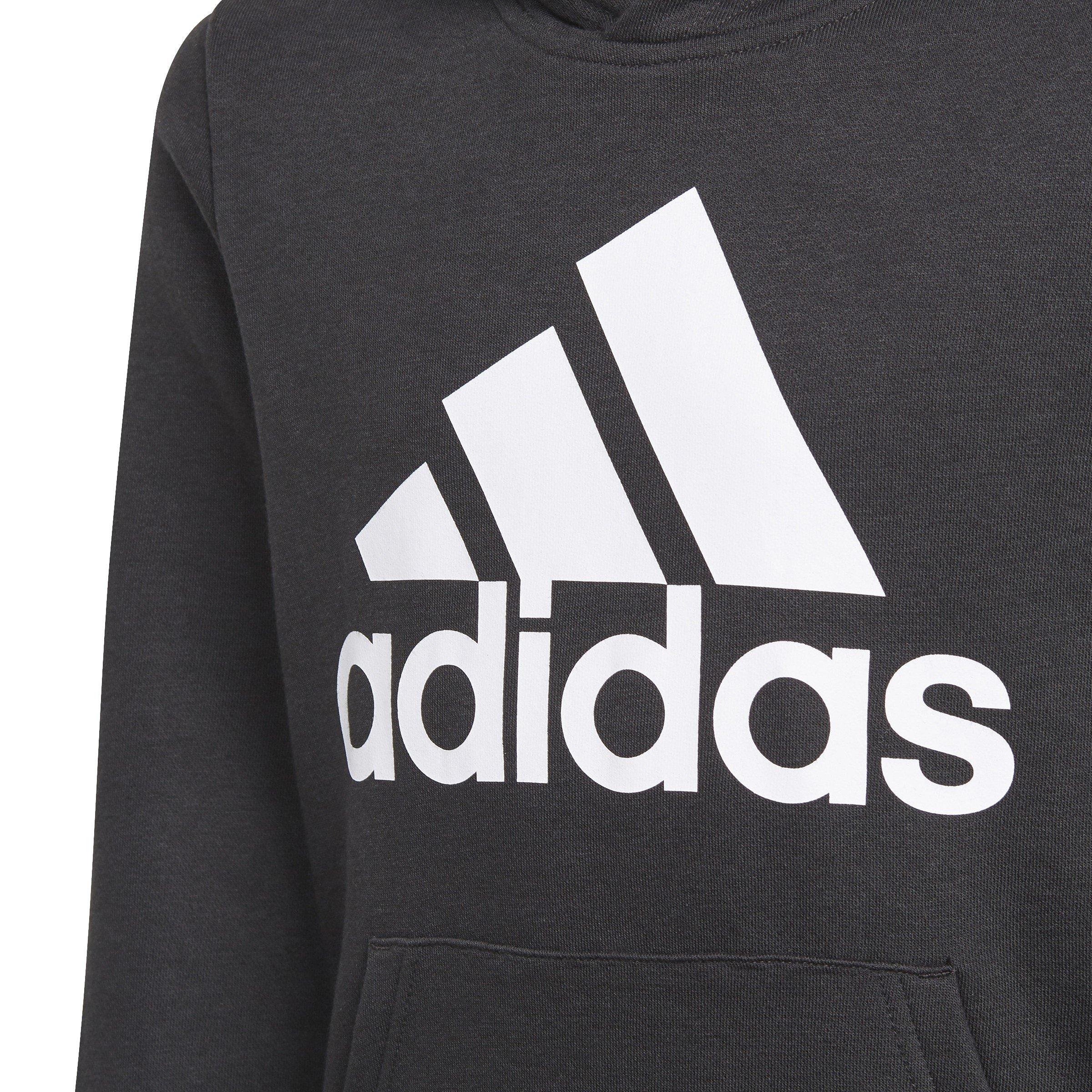 Black/White - adidas - Essentials Hoodie Kids - 3