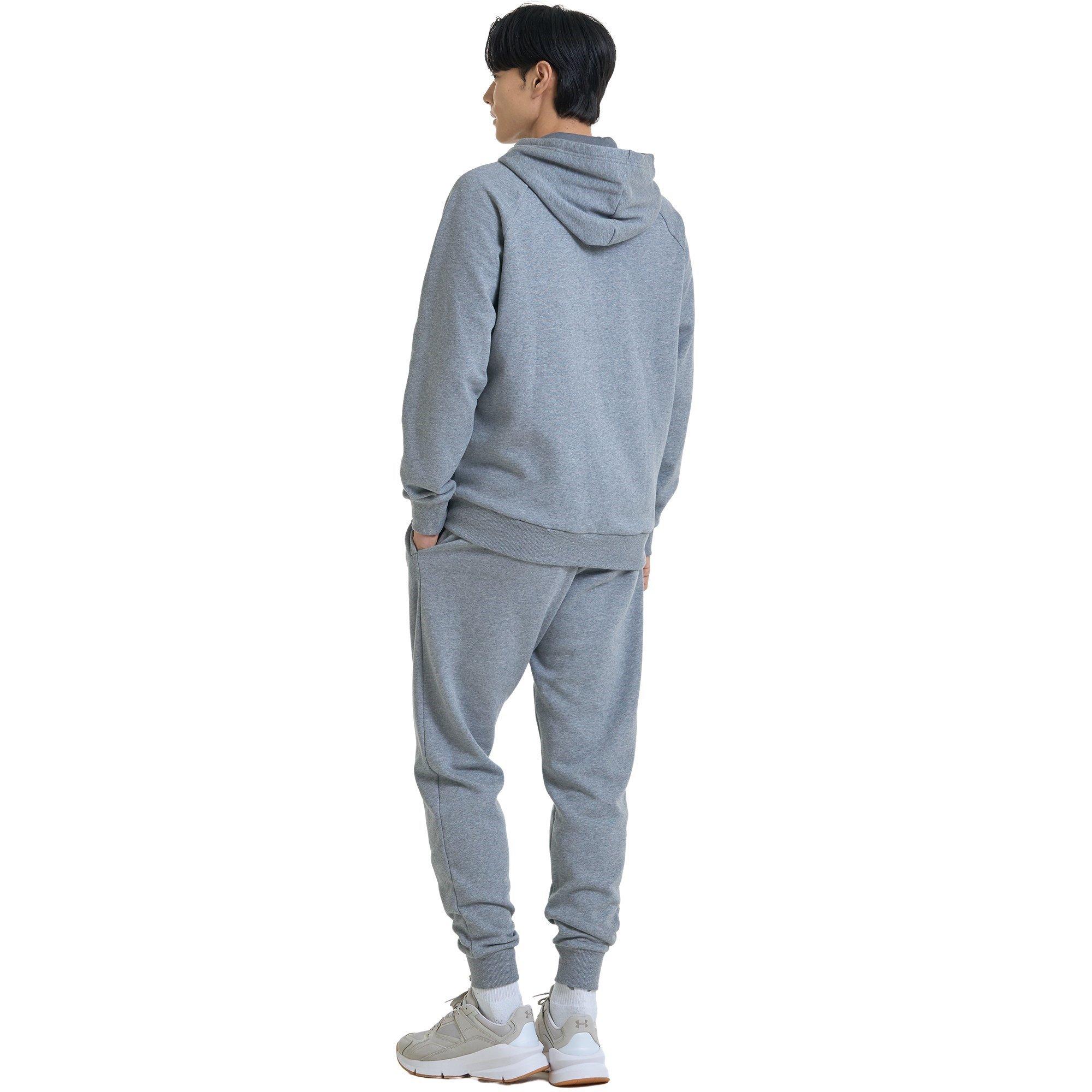 Castlerock/Wht - Under Armour - Rival Fleece Pull Over Hoodie - 11