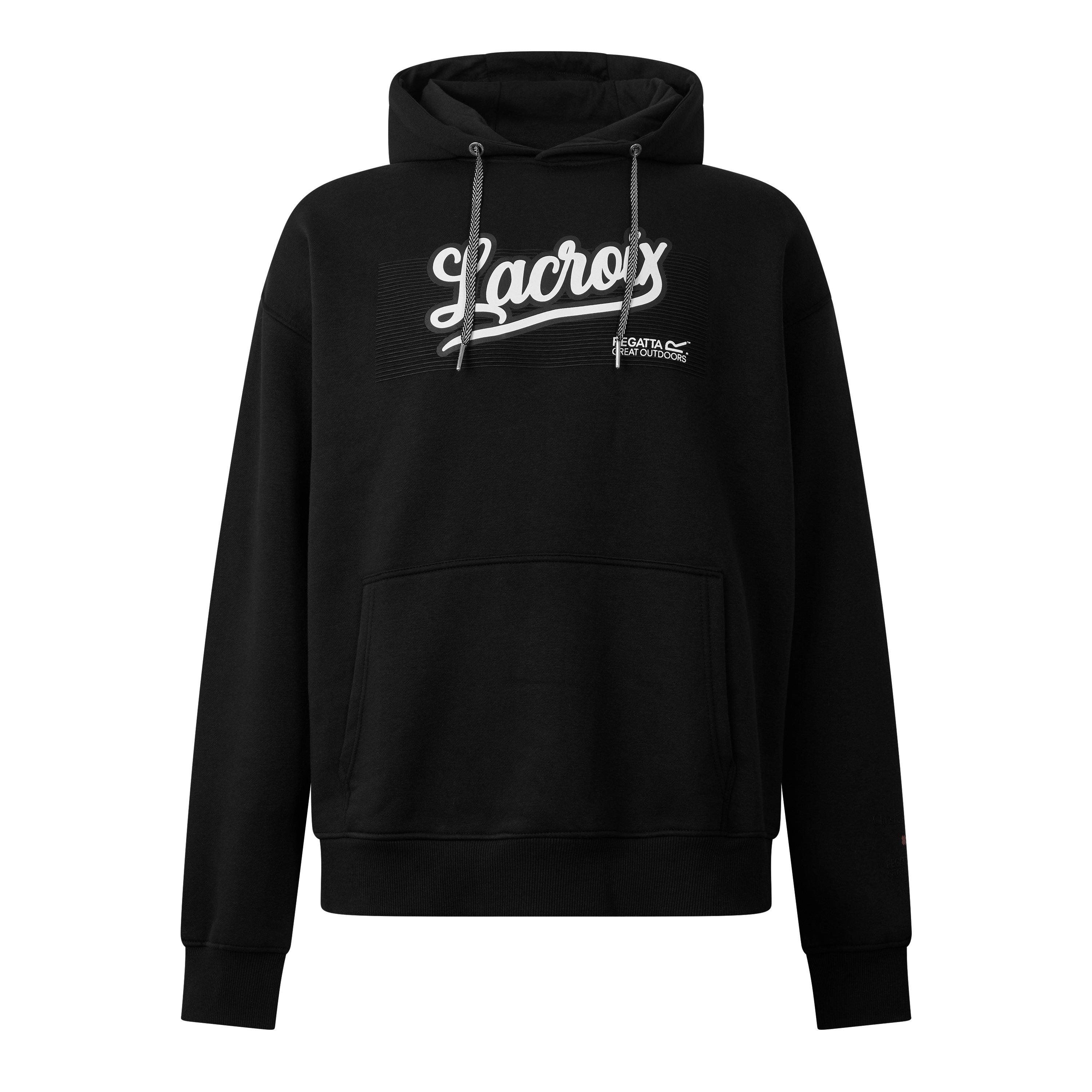 Regatta Men's Christian Lacroix Miramas Over The Head Cotton Hoodie - Black - M
