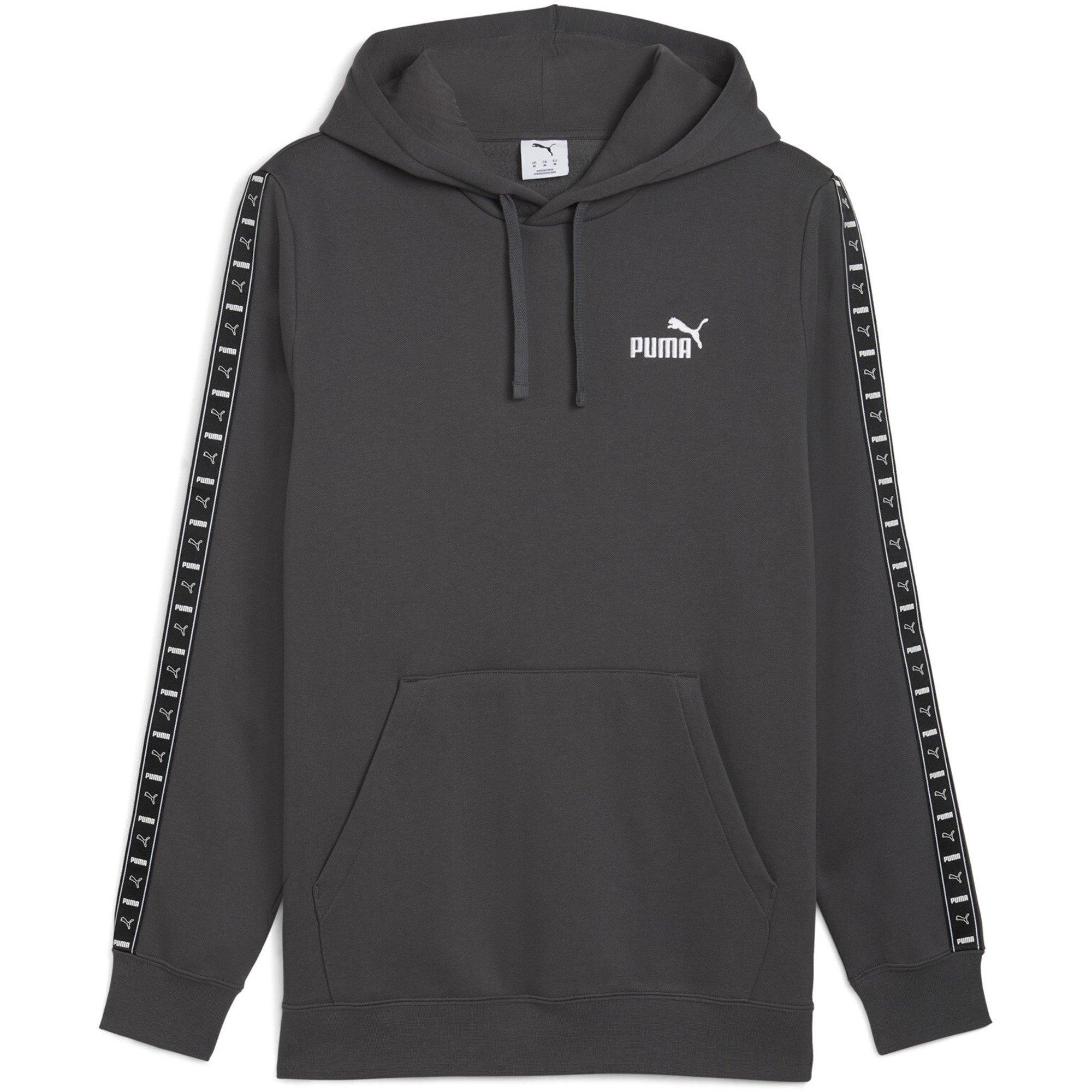 Puma Men's Tape Fleece Hoodie - Dusky Grey - M