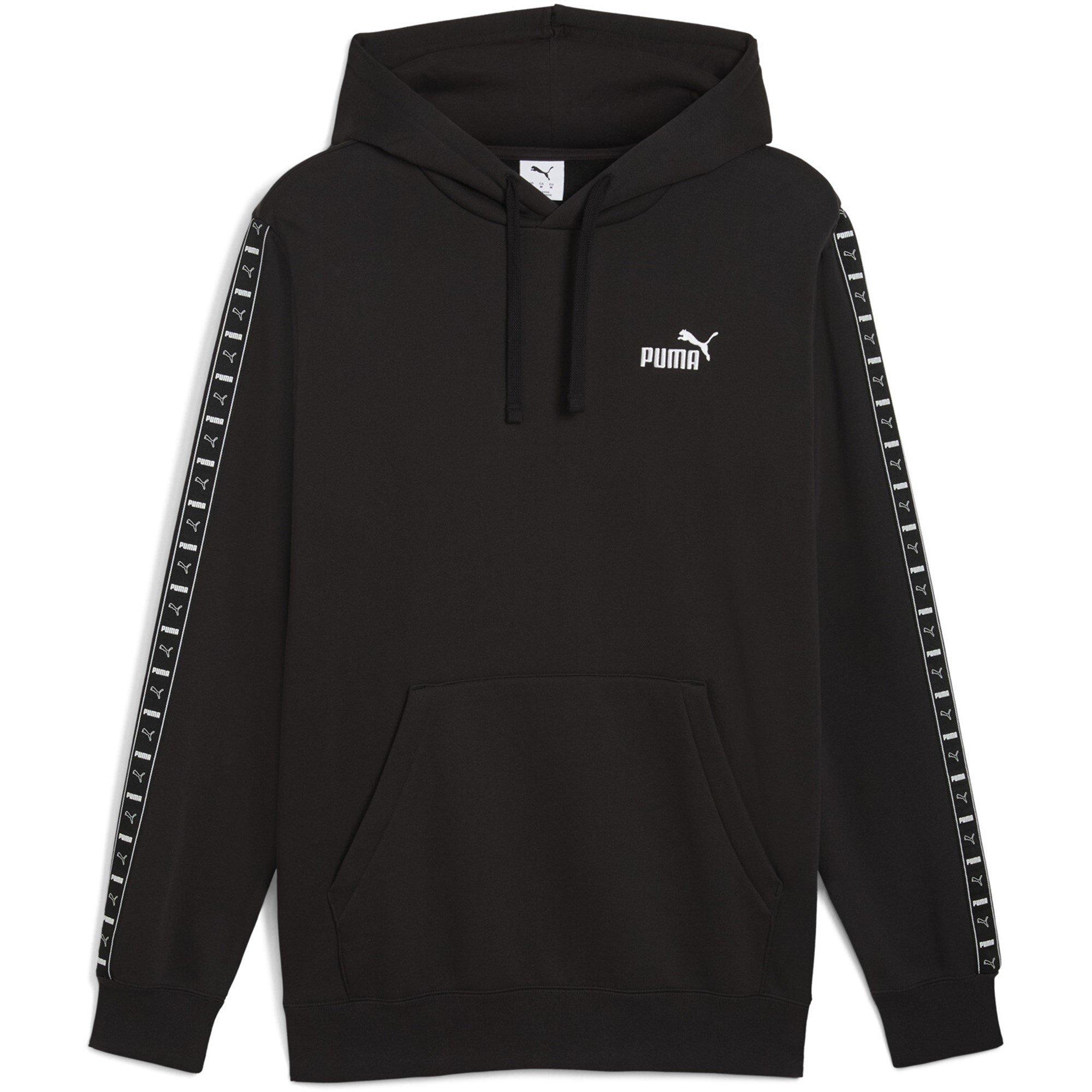 Puma Men's Tape Fleece Hoodie - Black Puma Black - 2XL
