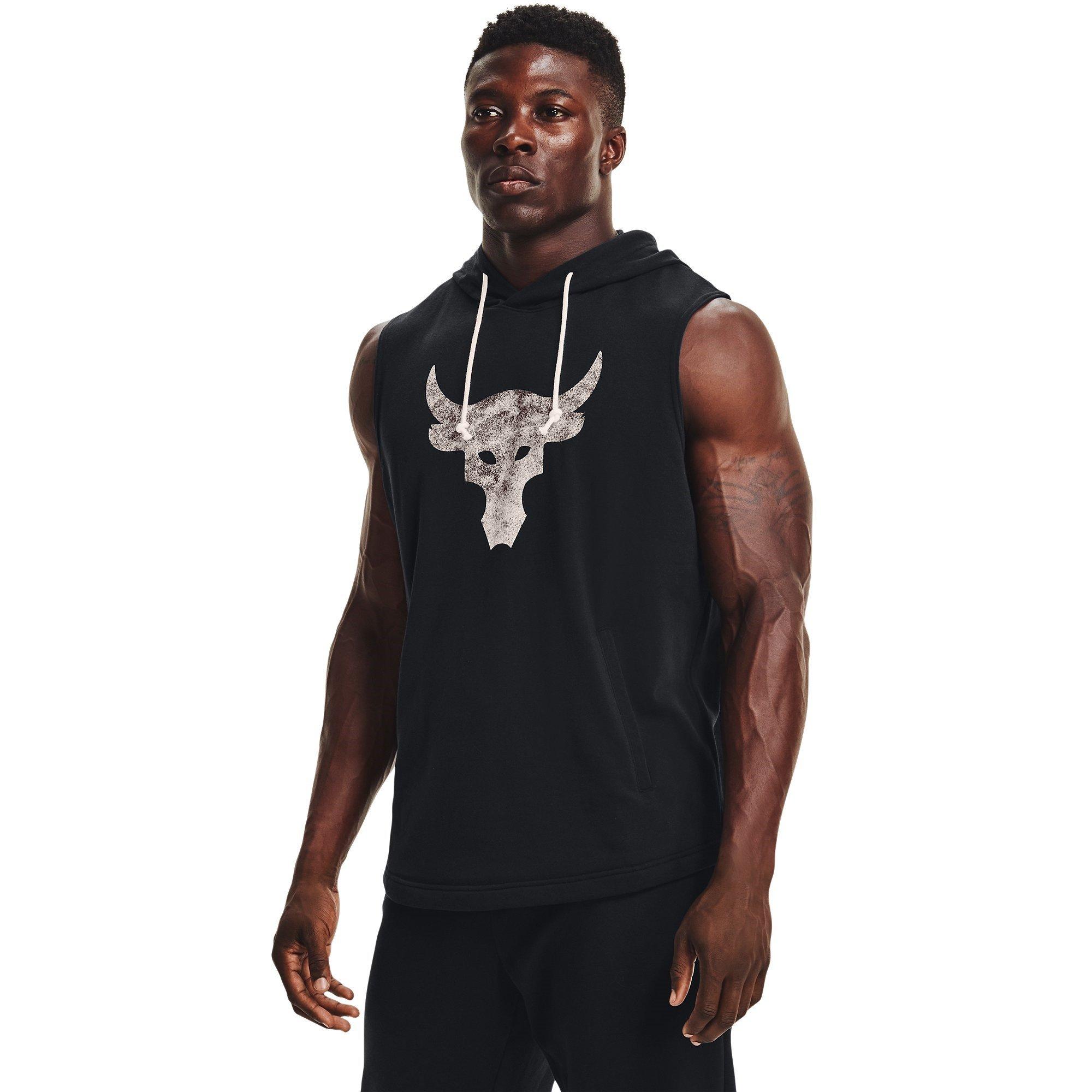 Preto - Under Armour - Men's Project Rock Terry Hoodie - 3