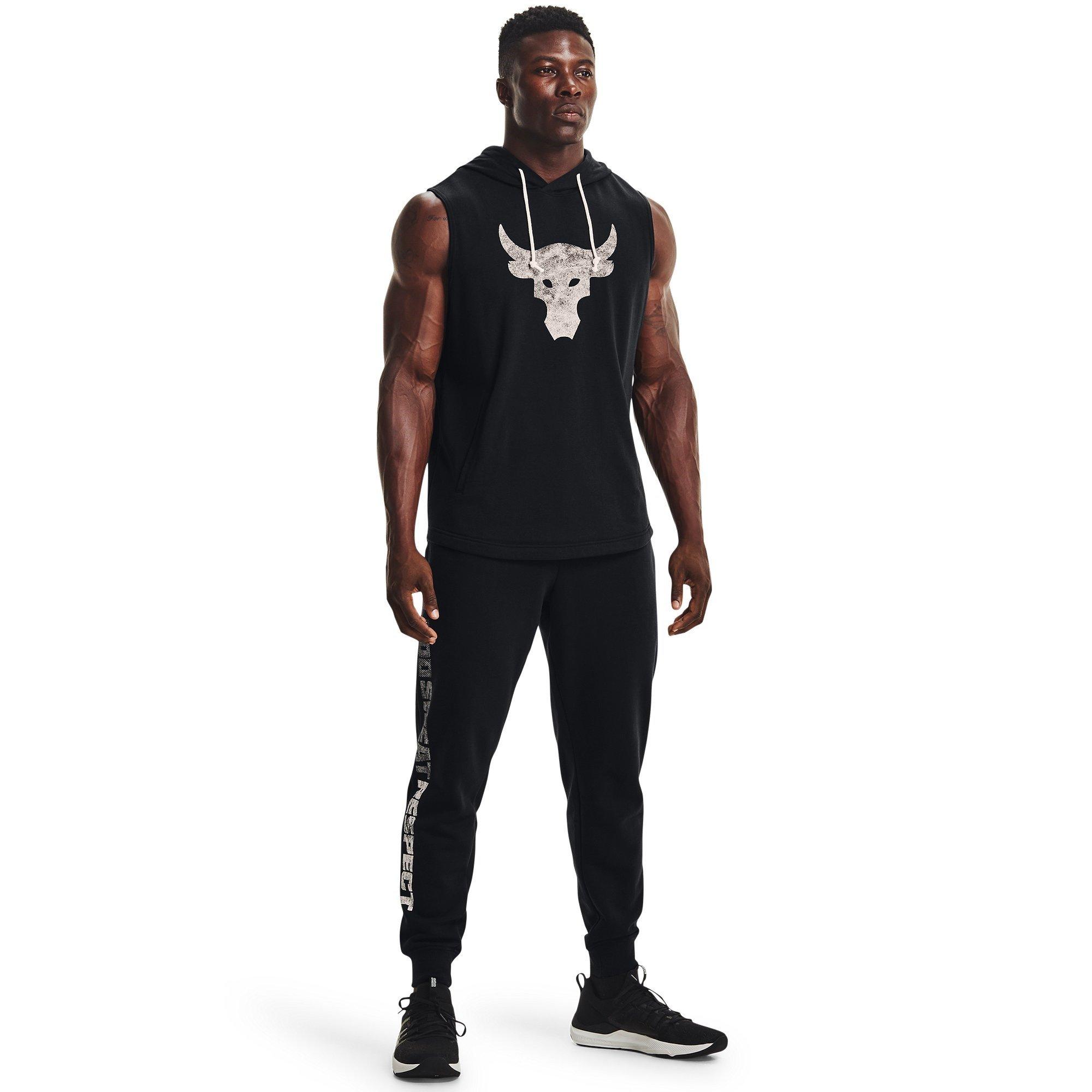 Preto - Under Armour - Men's Project Rock Terry Hoodie - 6