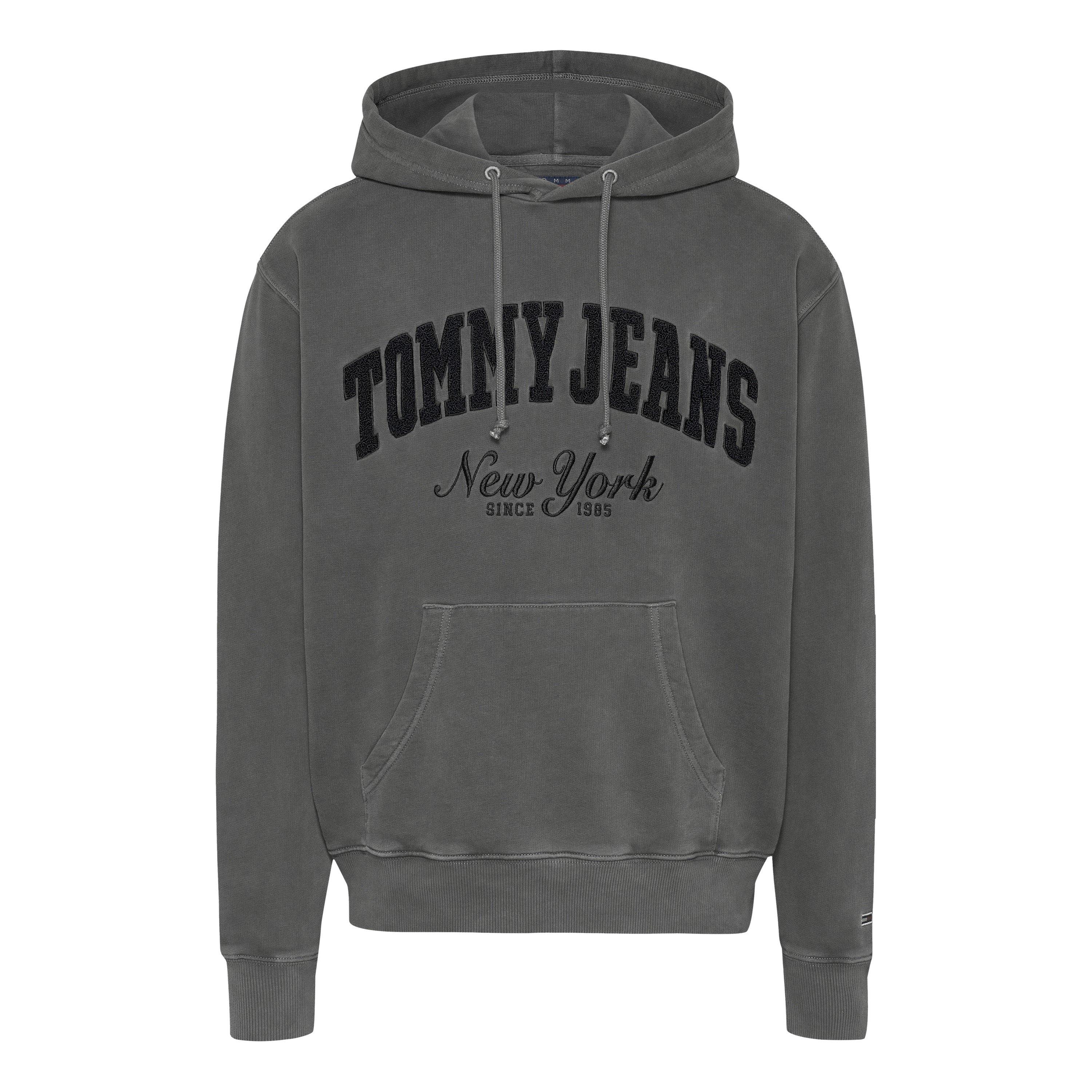 Black - Tommy Jeans - Men's RLX Vintage Varsity Pull Over Hoodie - 1