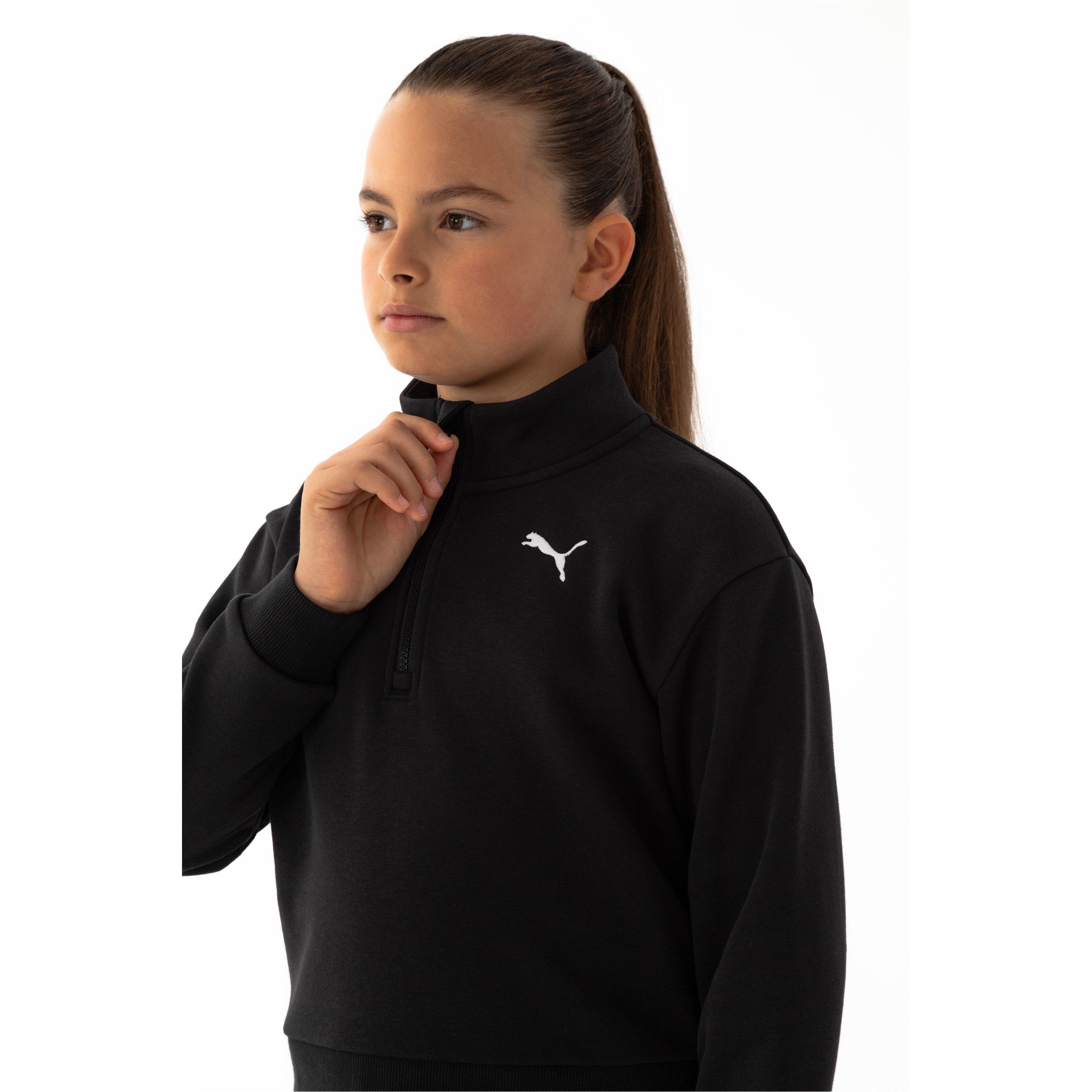 HALVE RITS ZWART - Puma - ESS+ Contrast Fleece Hoodie Junior - 2