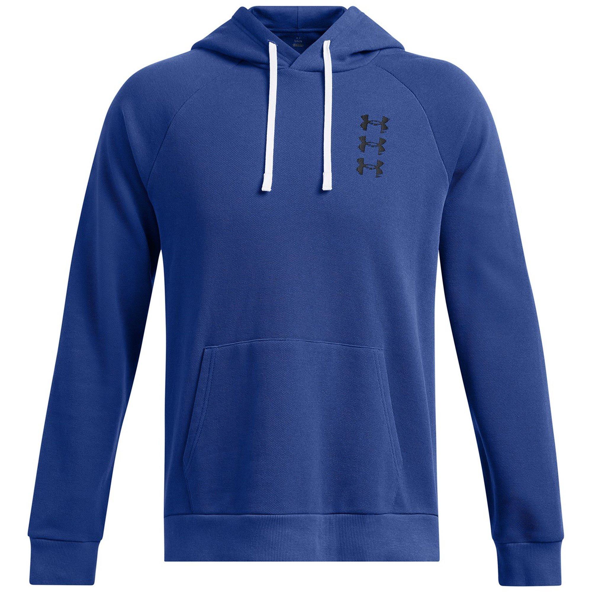 Blue - Under Armour - Men's Rival Fleece Hoodie - 1