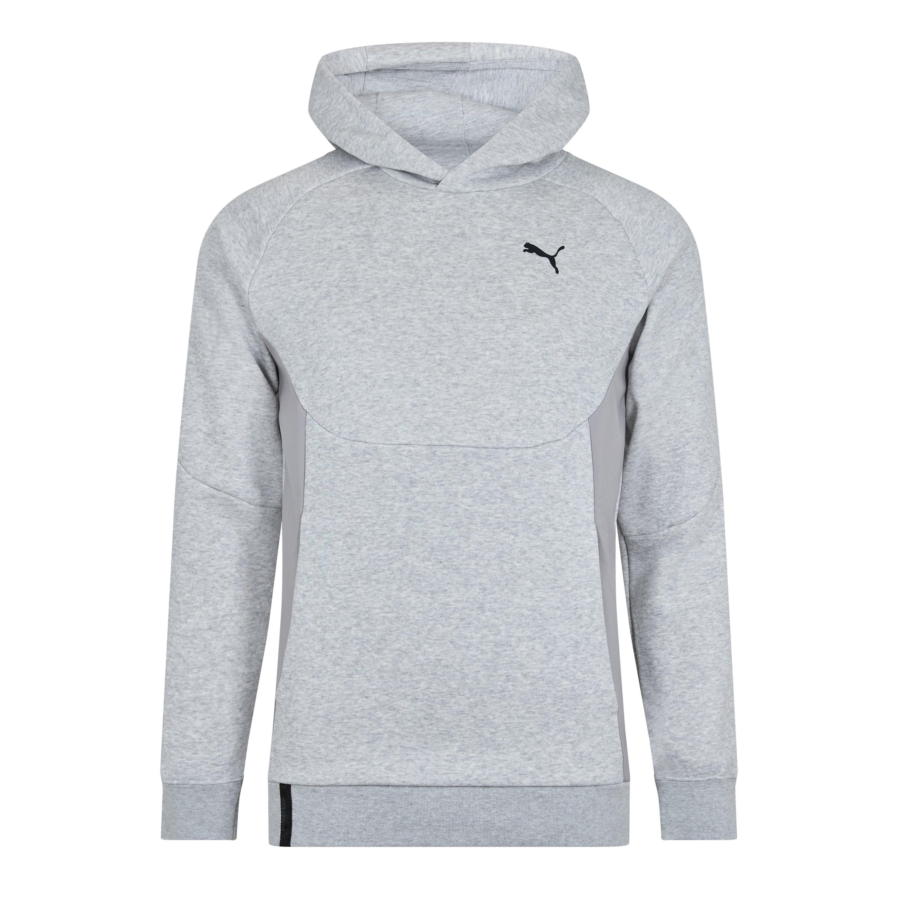 Light Gry He - Puma - Men's Logo Hoodie - 1