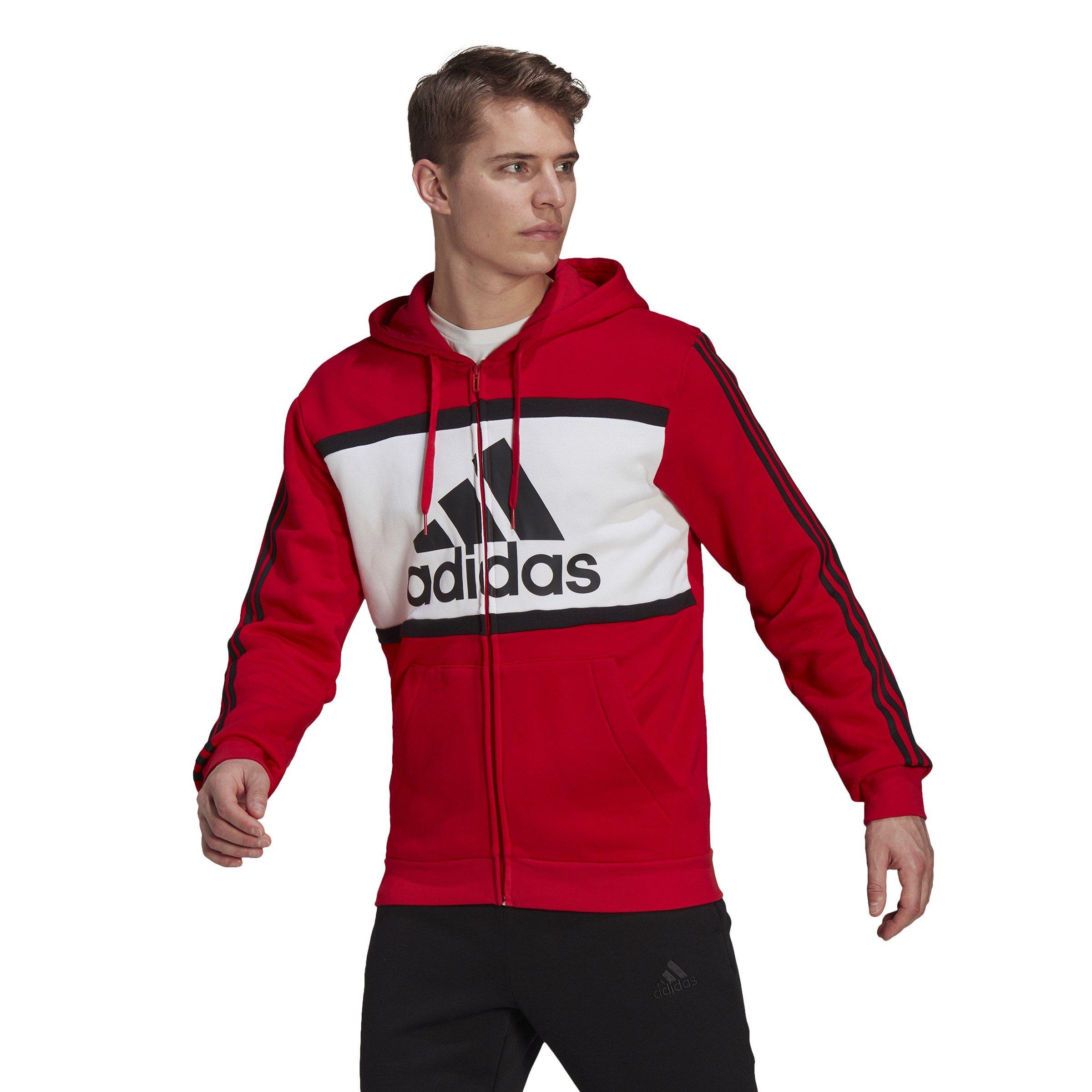 Red - adidas - Black Hoodie - 2