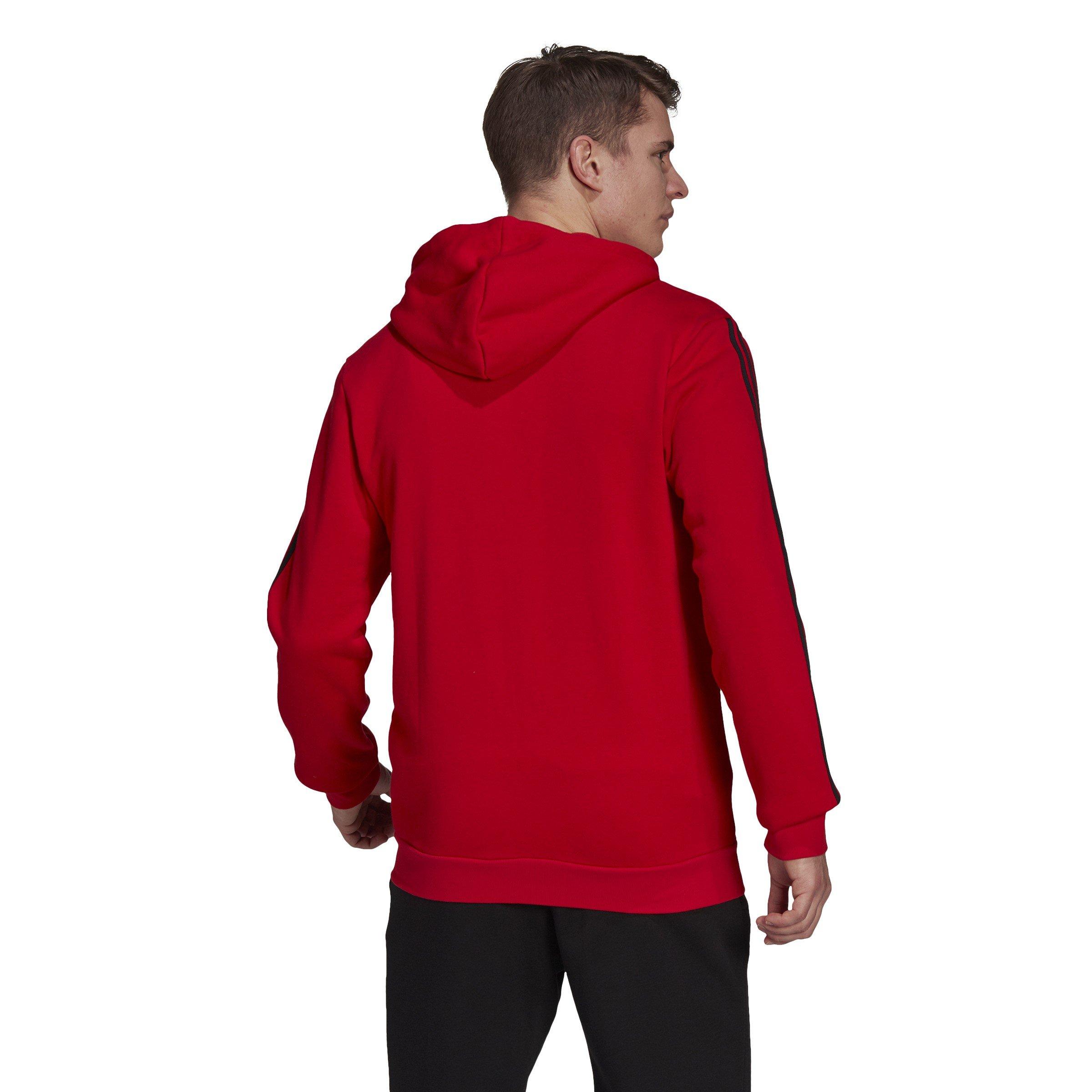 Red - adidas - Black Hoodie - 3