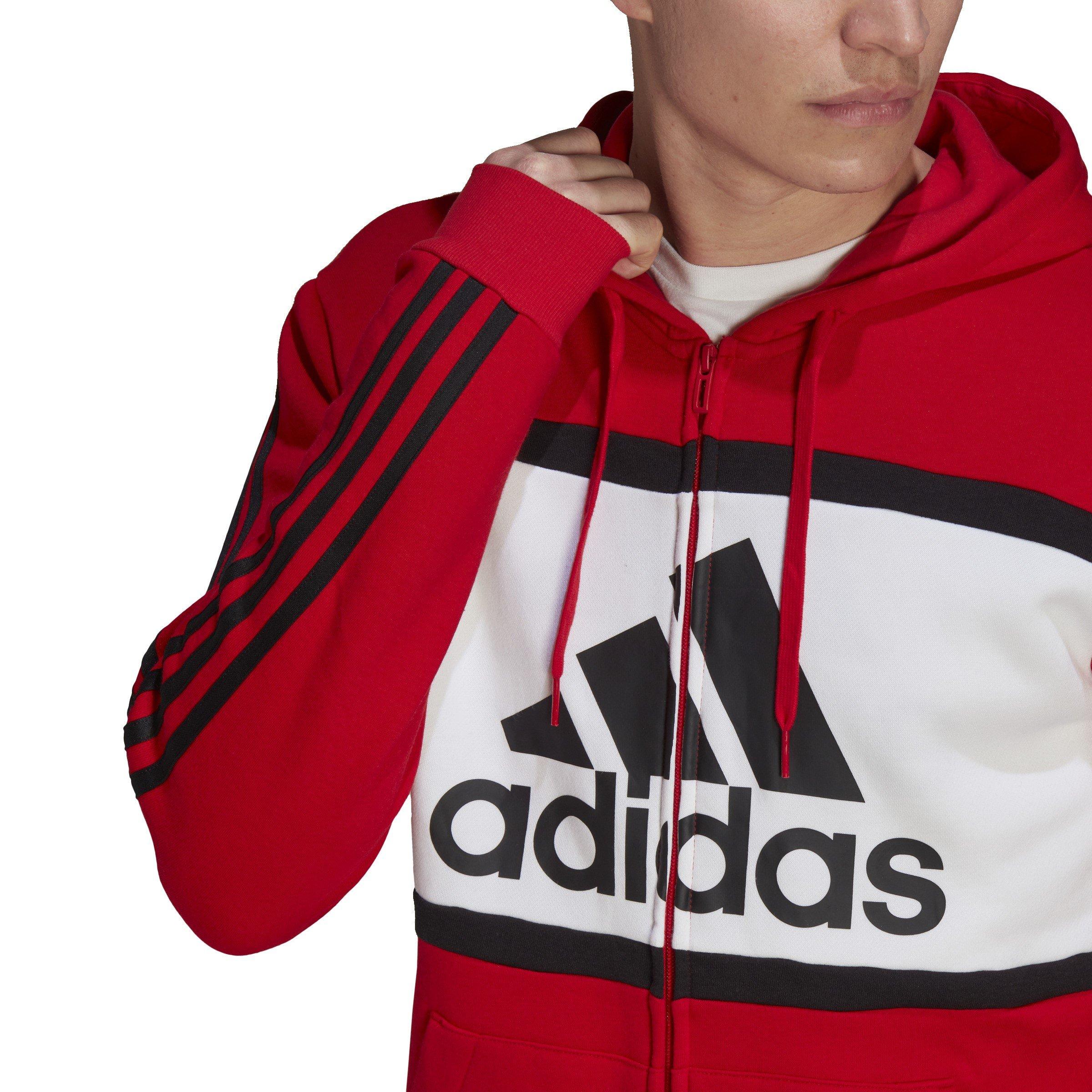 Red - adidas - Black Hoodie - 5