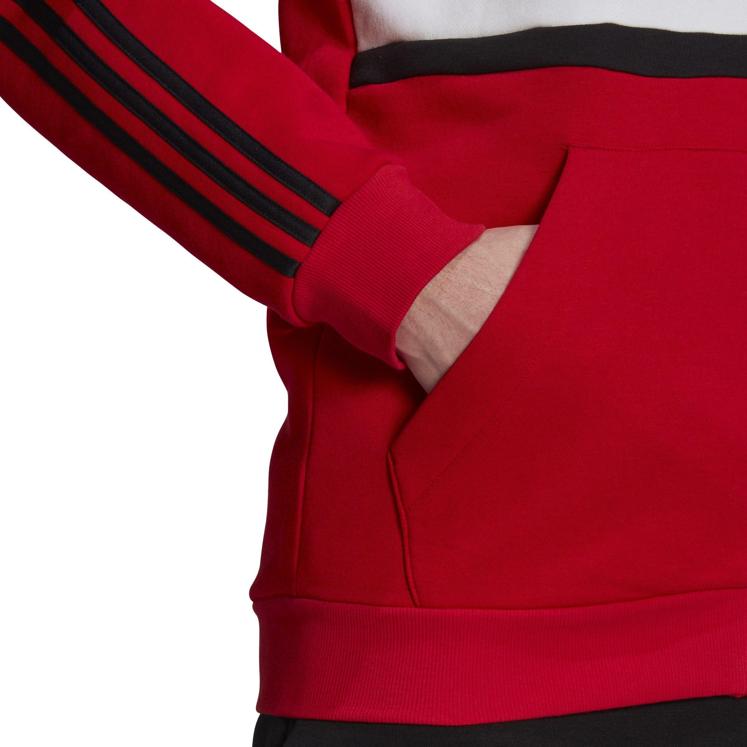 Red - adidas - Black Hoodie - 6