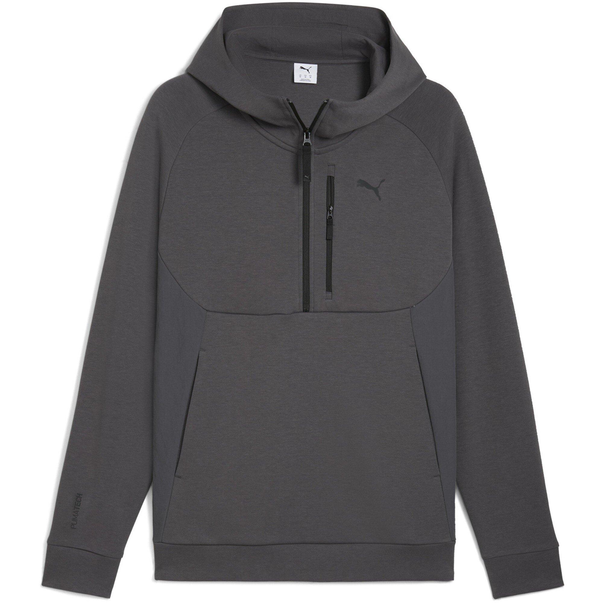 Cinza Escuro - Puma - Men's Pumatech Half Zip Hoodie - 1