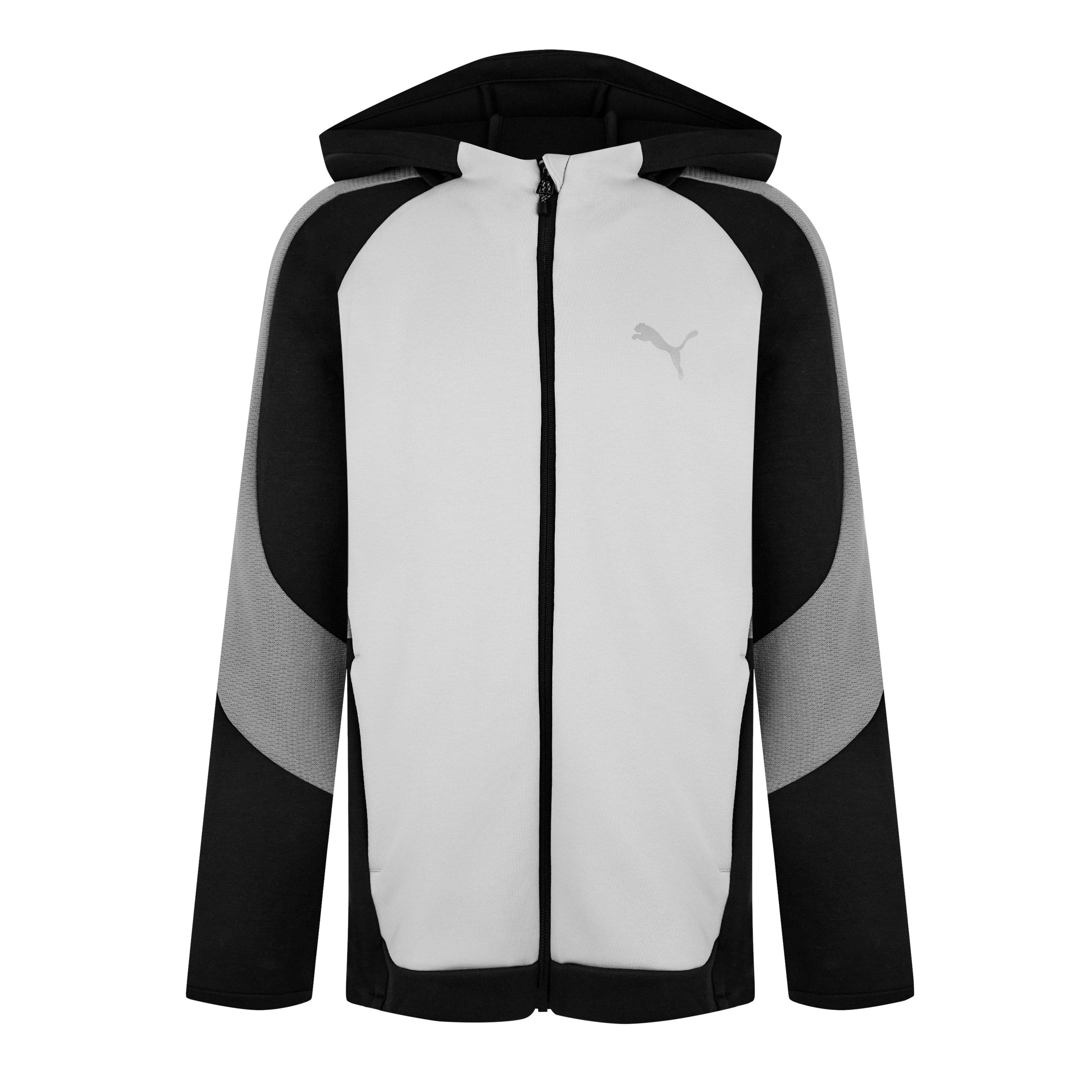 Puma Black - Puma - Unisex Kids' Evostripe Full-Zip Hoodie - 1