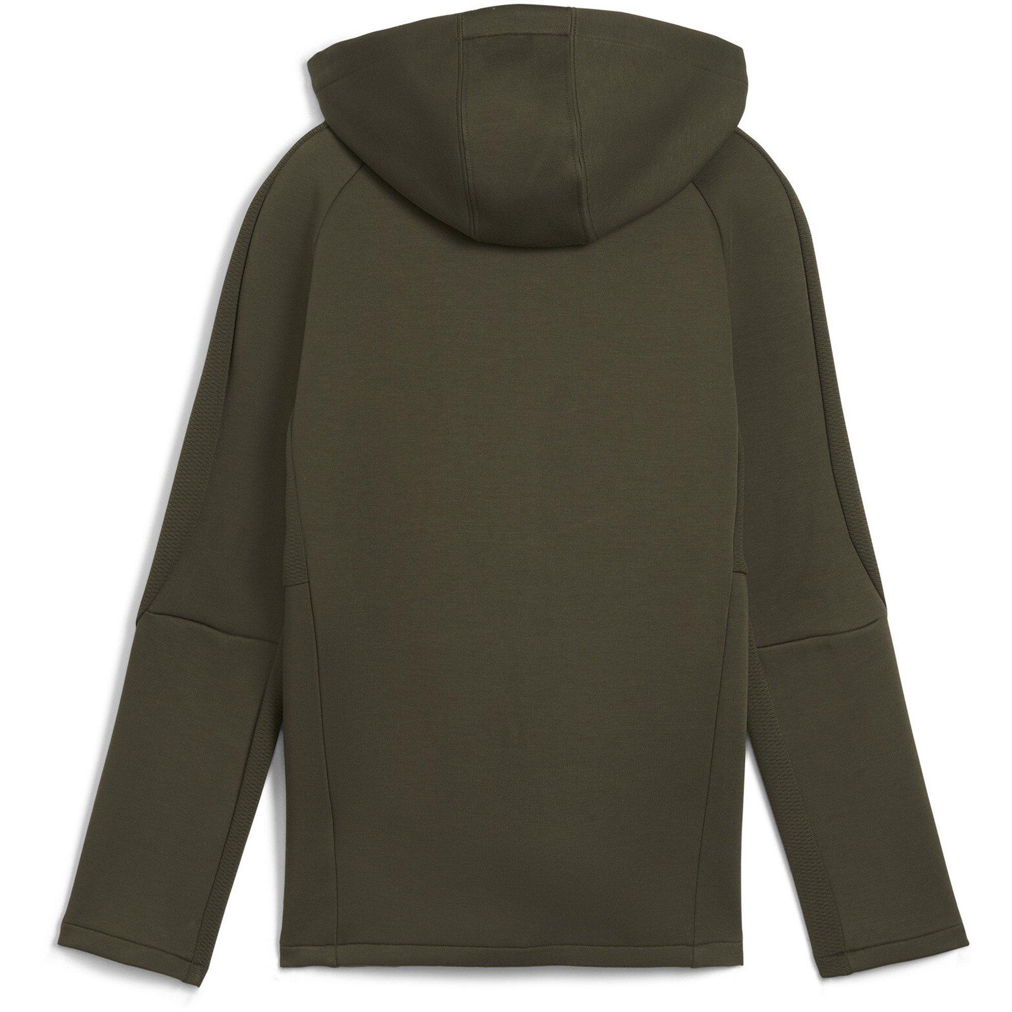 Dark Olive - Puma - Unisex Kids' Evostripe Full-Zip Hoodie - 2
