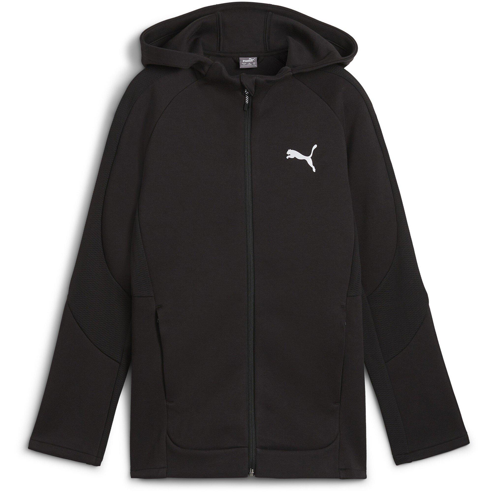 Puma  Kids ' Evostripe Full-Zip Hoodie - Black Puma Black - 11-12 (L)