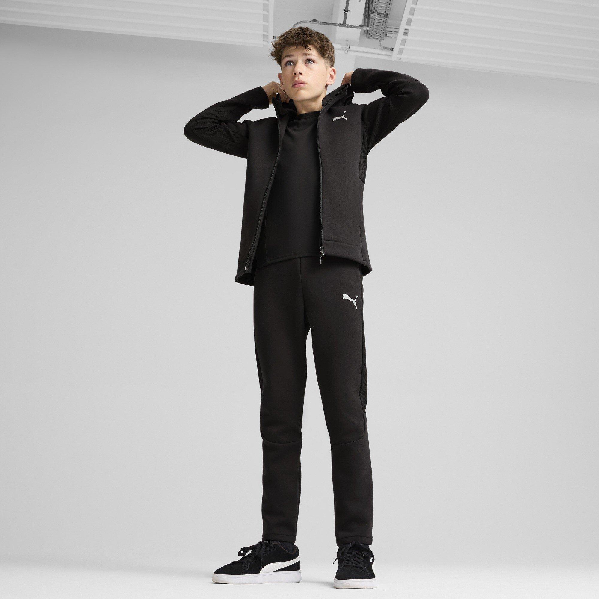 Puma Black - Puma - Unisex Kids' Evostripe Full-Zip Hoodie - 5