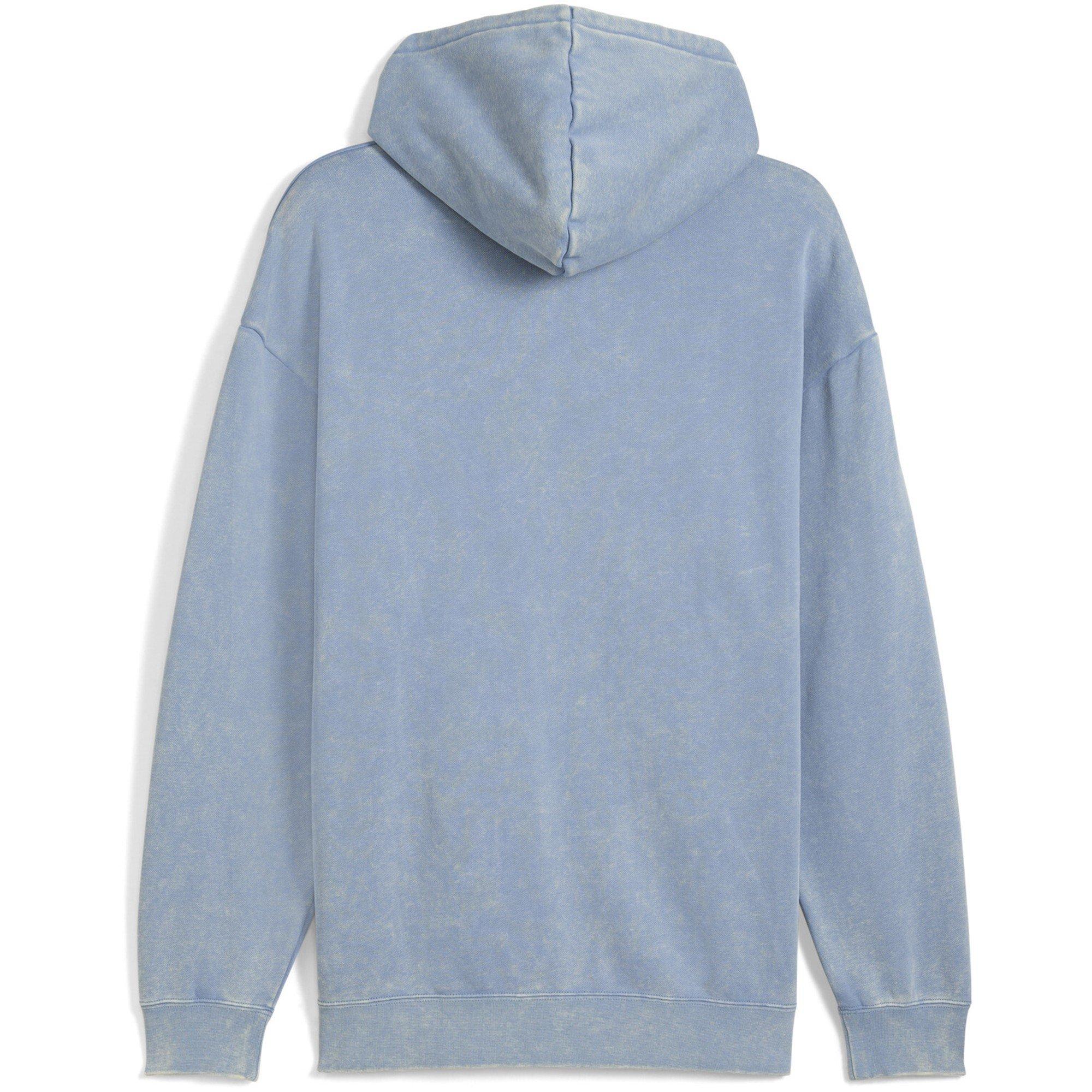 Cool Blue - Puma - Men's Elevated Relaxed Wash Overhead Hoodie - 2