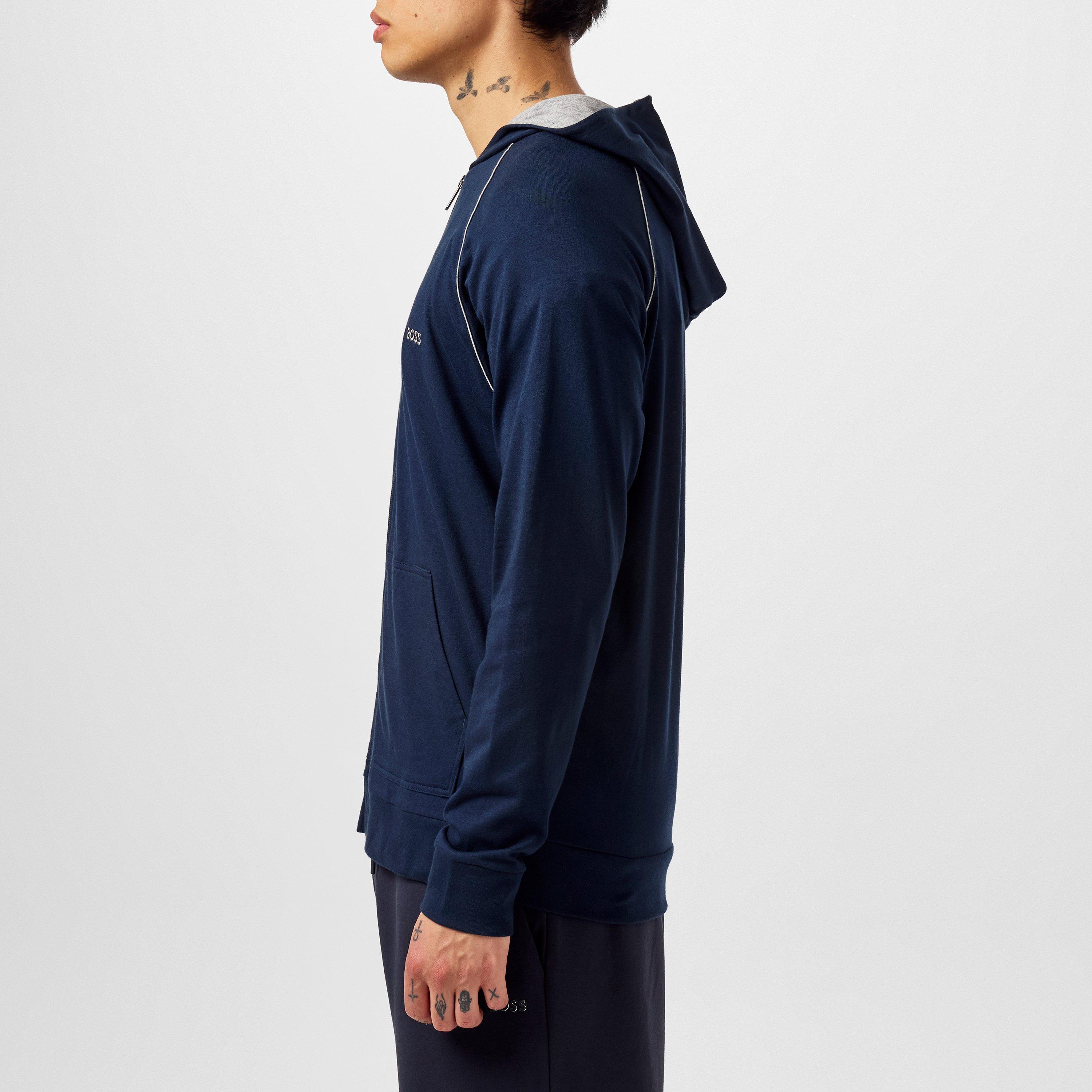 Dark Blue 403 - Boss - Men's MixMatch Zipped Hoodie, Full-Zip Closure - 5