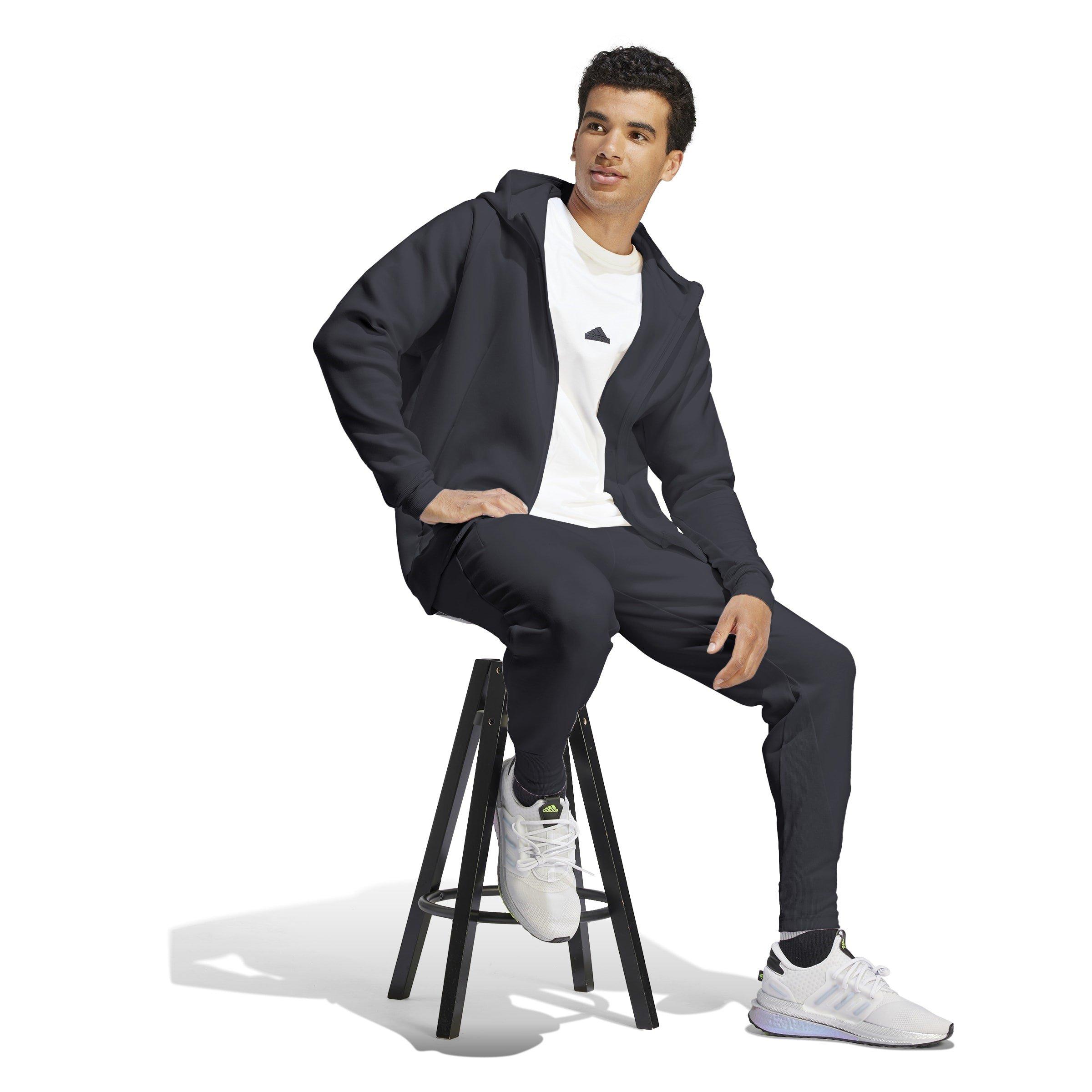 Black - adidas - Men's Z.N.E. Full-Zip Hoodie - 4