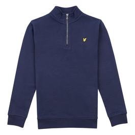 Lyle and Scott Golden Eagle Quarter Zip Fleece Top Juniors