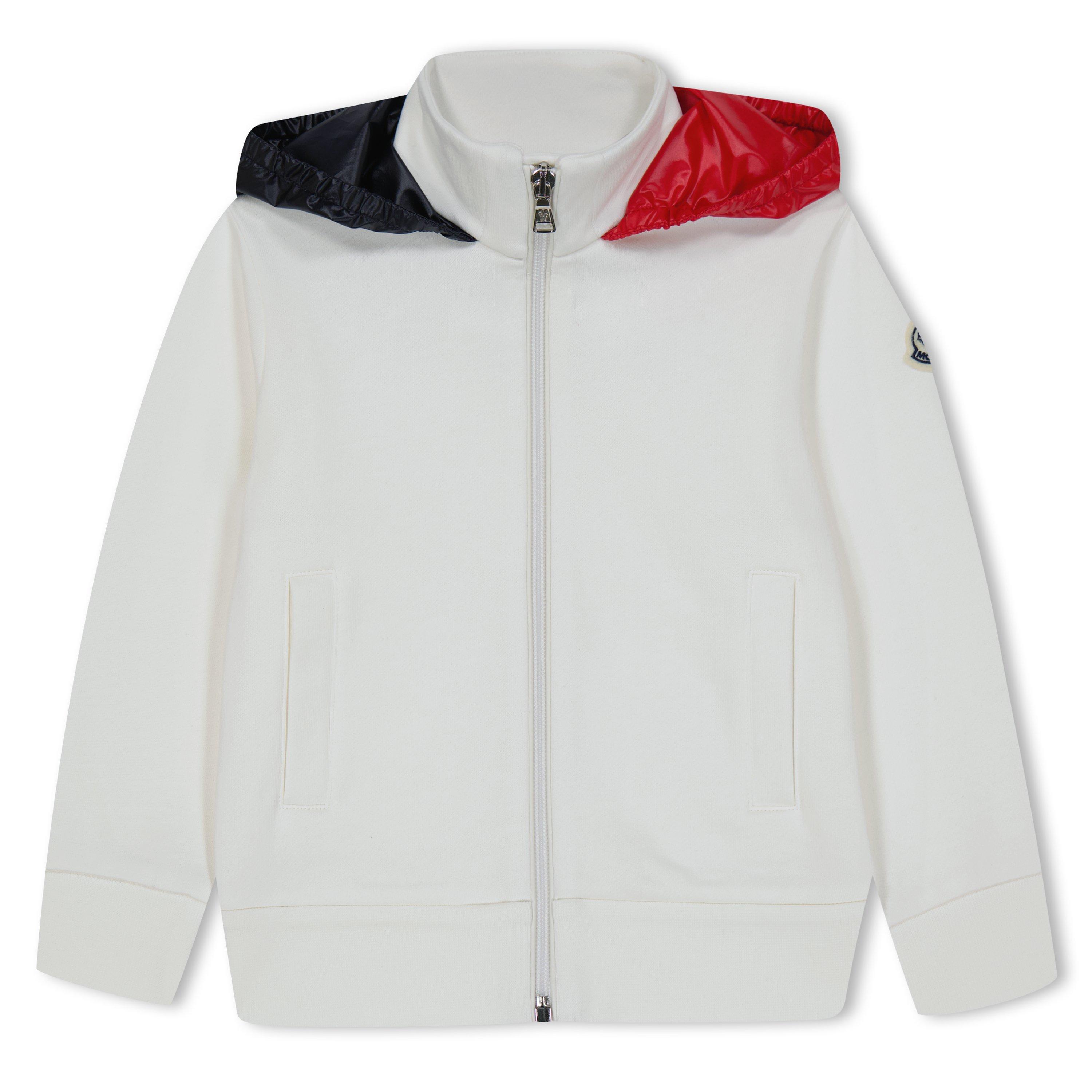 White 034 - Moncler - Zip-Up Hoodie Junior - 1