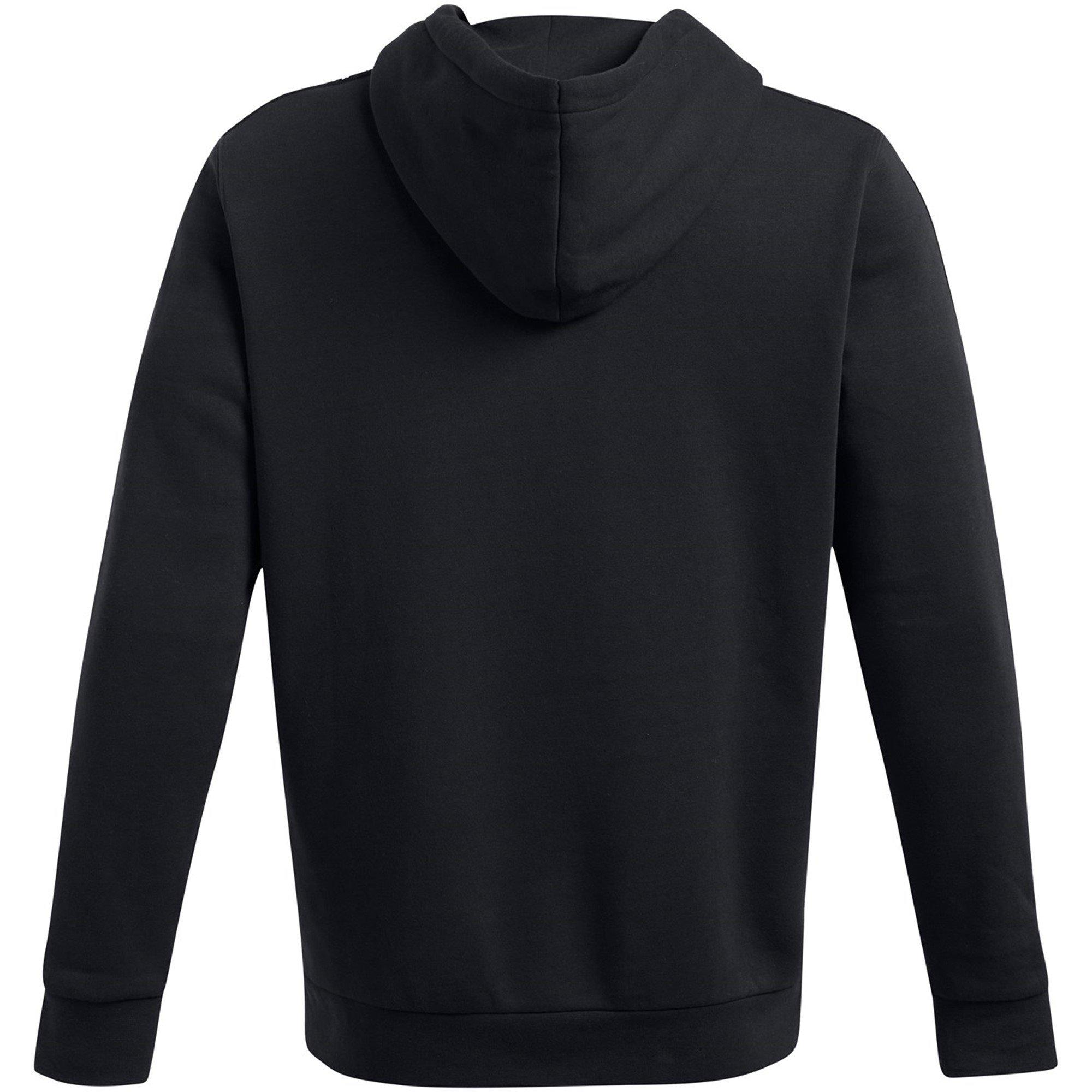 Nero - Under Armour - Icon Fleece Taping Hoodie Mens - 2