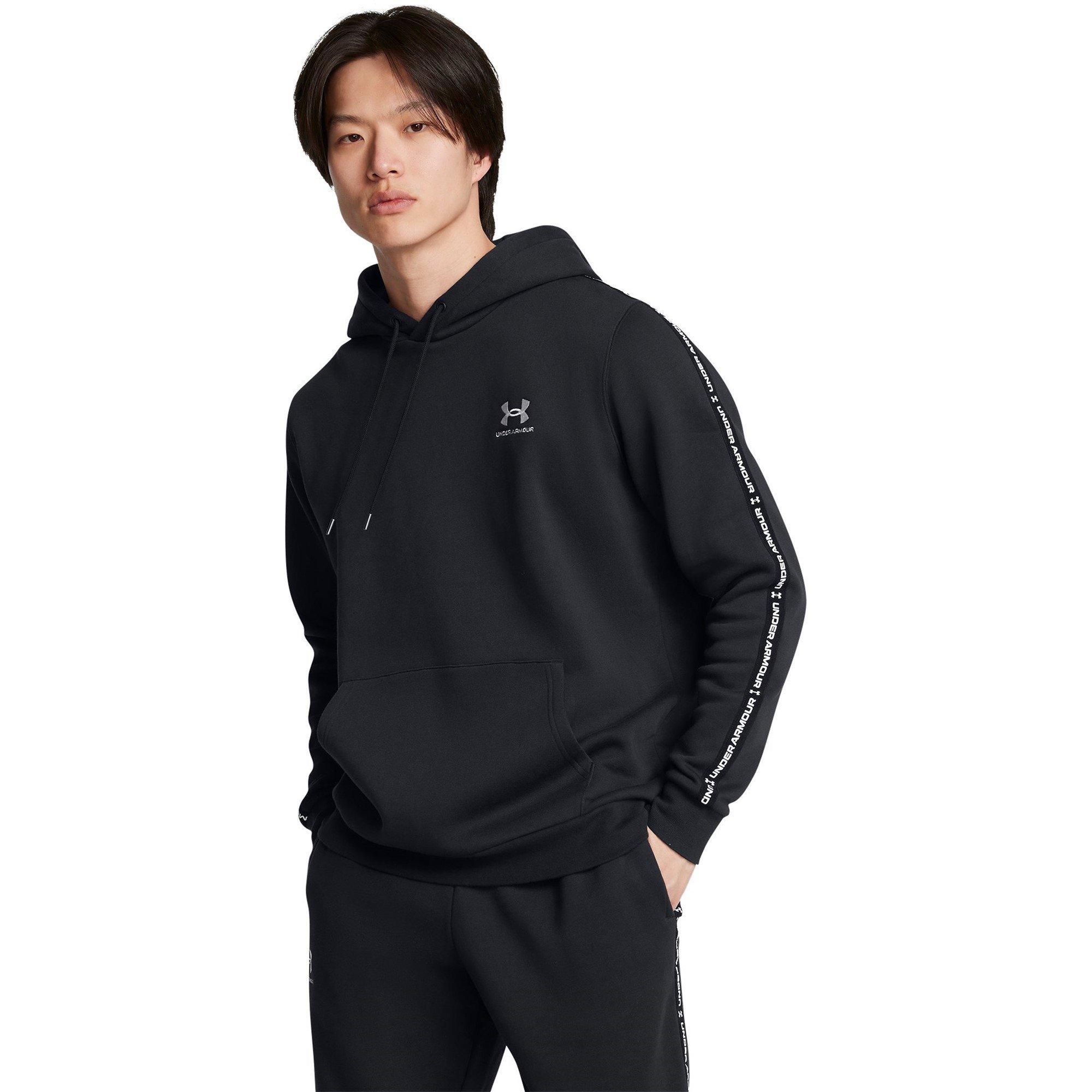 Nero - Under Armour - Icon Fleece Taping Hoodie Mens - 3