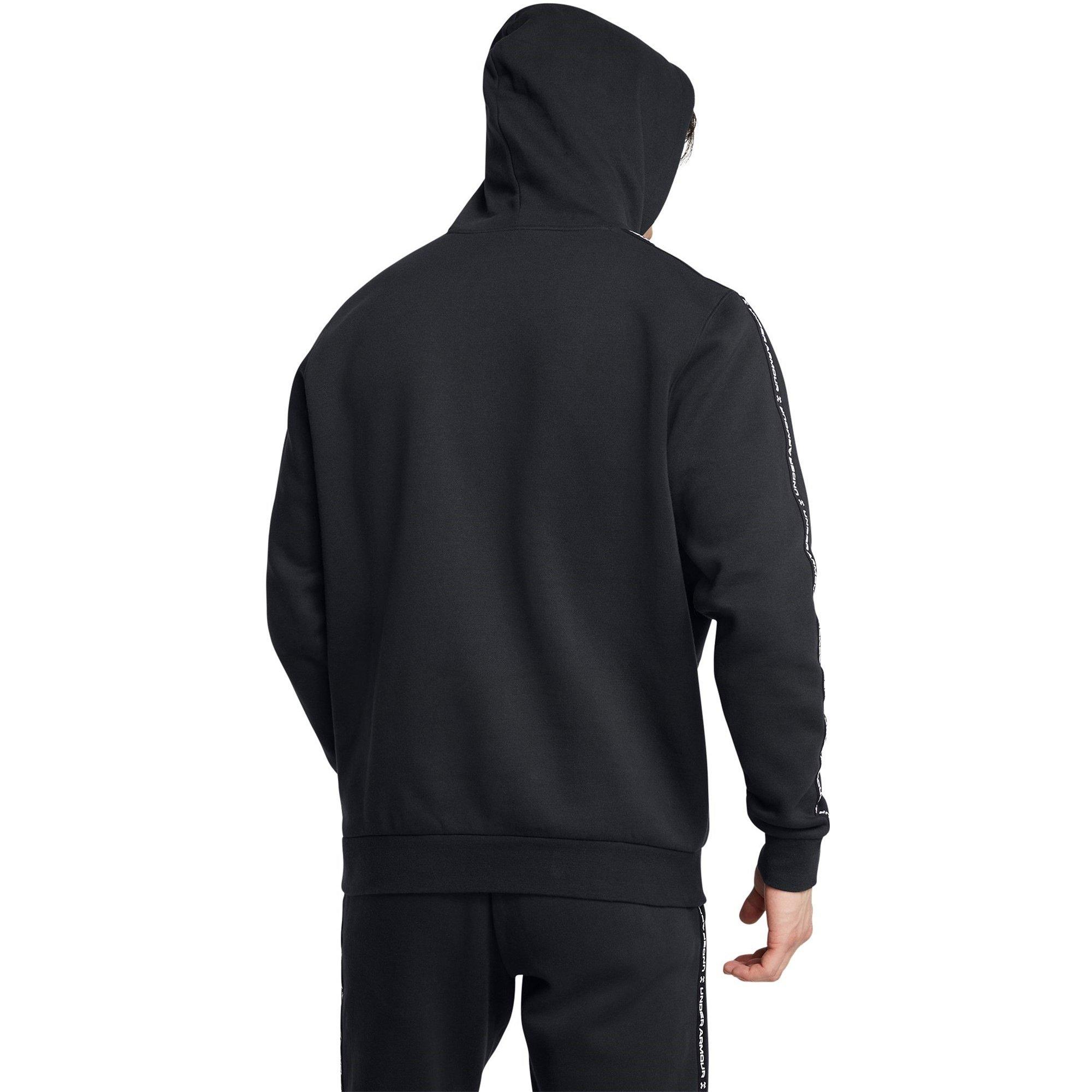 Nero - Under Armour - Icon Fleece Taping Hoodie Mens - 4
