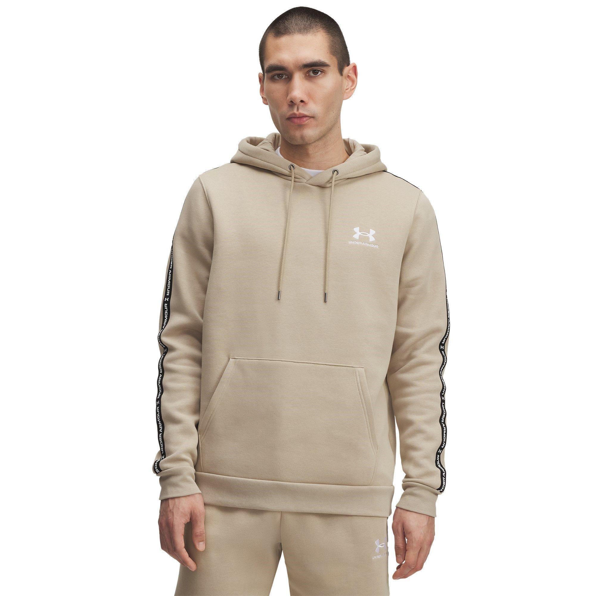 Under Armour Men's Icon Fleece Taping Hoodie - City Khaki - S