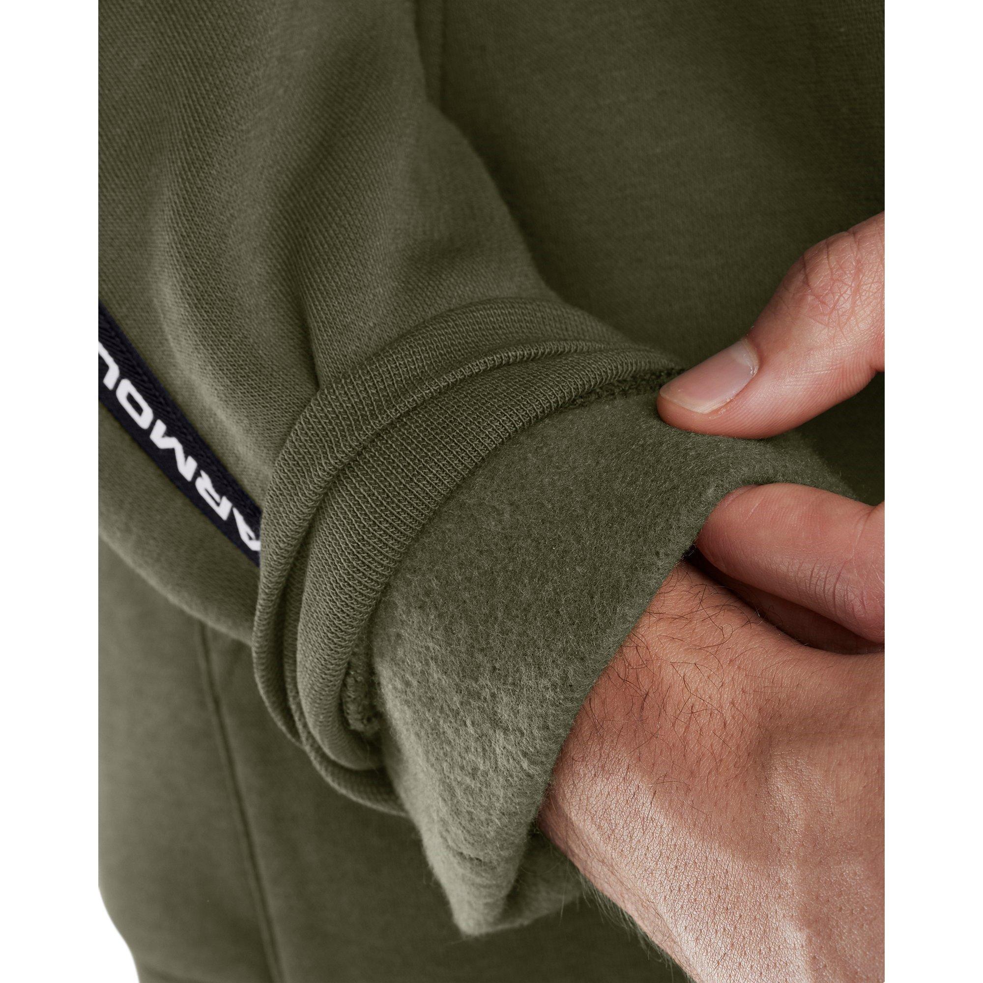 Marine OD Green - Under Armour - Icon Fleece Taping Hoodie Mens - 5