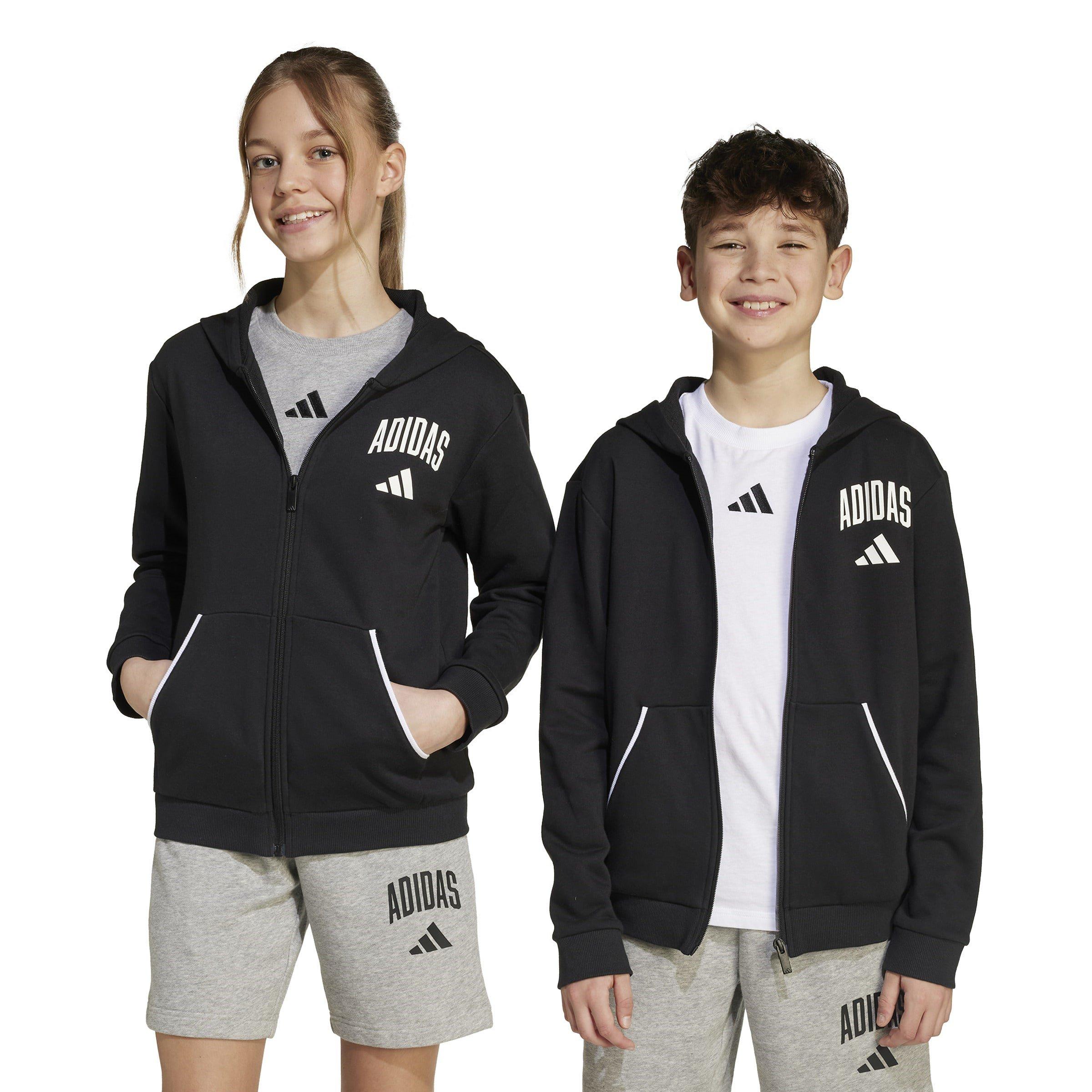 Black/White - adidas - Kids' Hoodie - 2