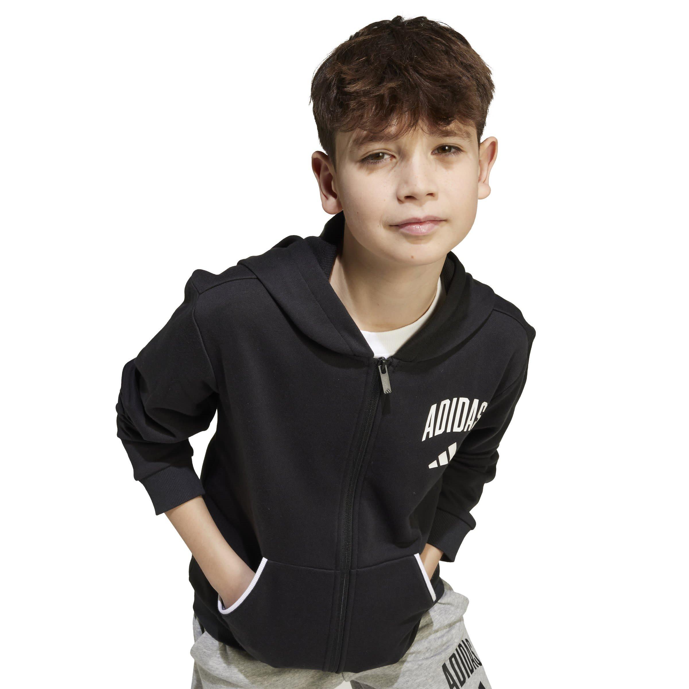 Black/White - adidas - Kids' Hoodie - 7