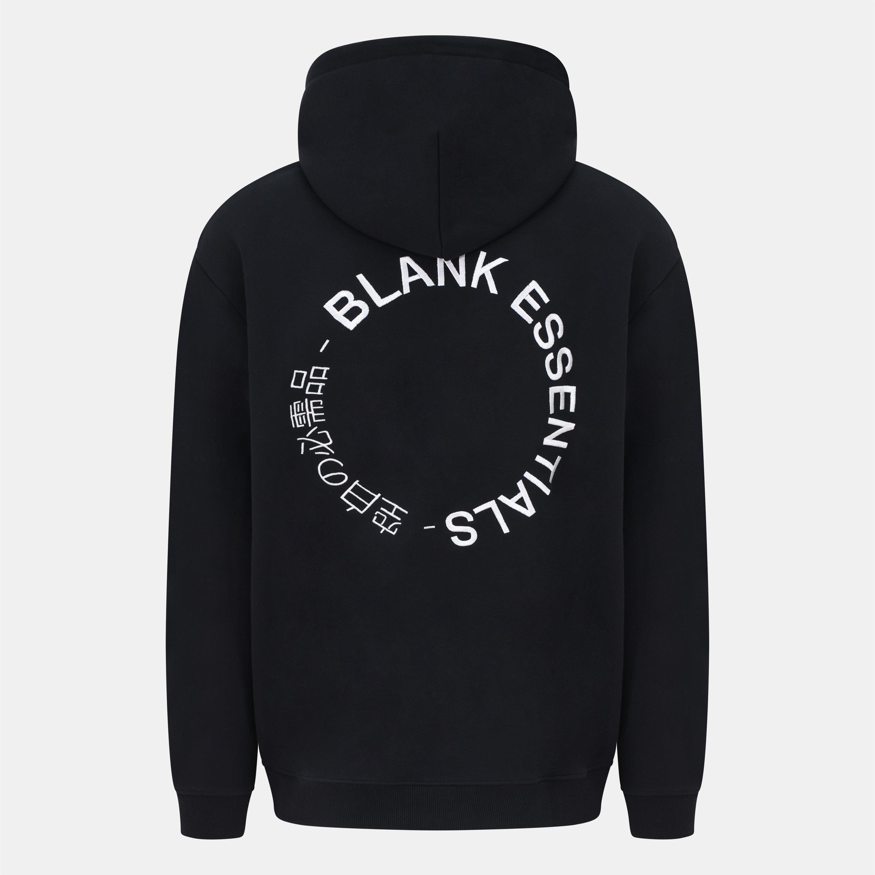Schwarz - Blank Essentials - Circle Hoodie - 2