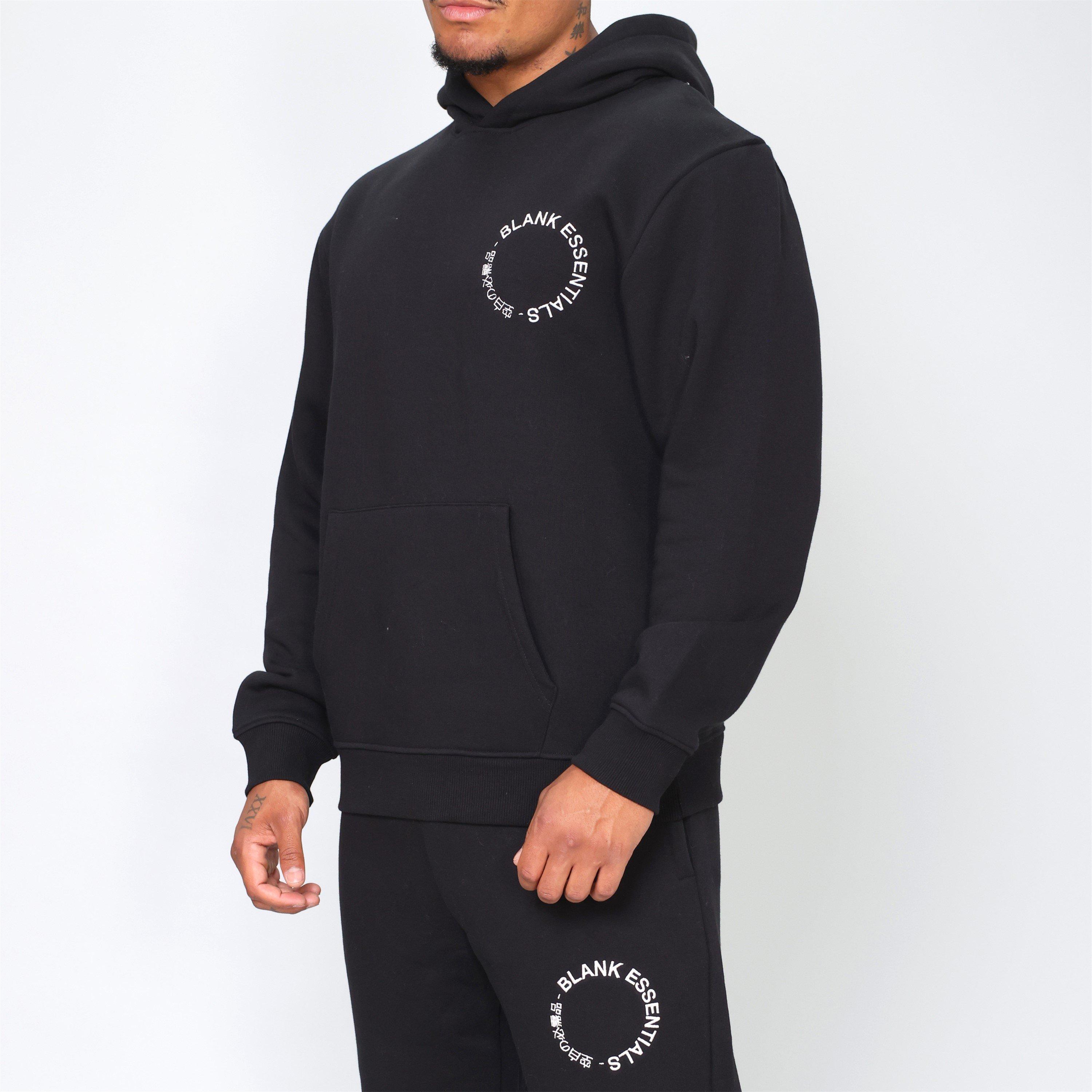 Schwarz - Blank Essentials - Circle Hoodie - 3