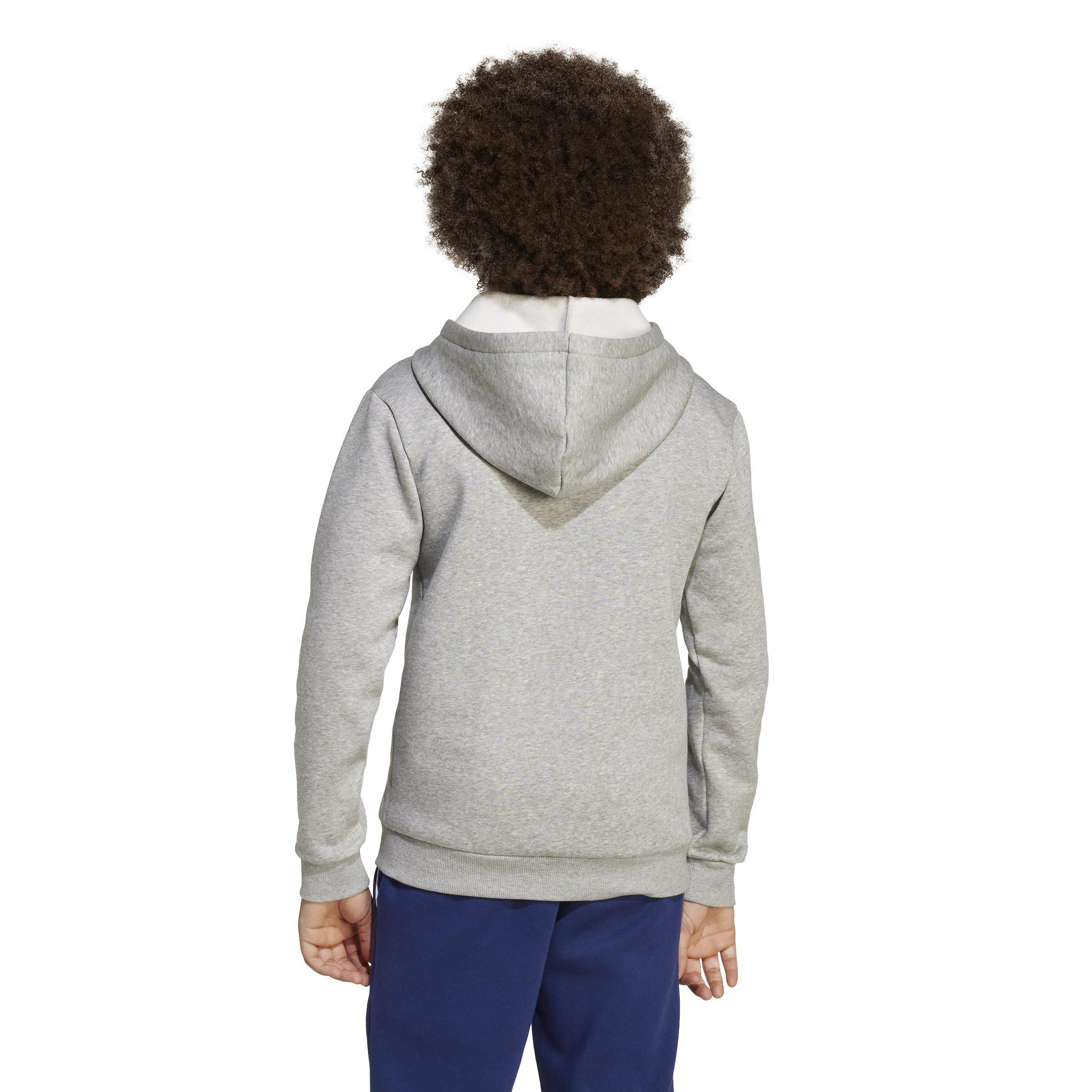 Grey/Black - adidas - Kids' Fleece Hoodie - 5