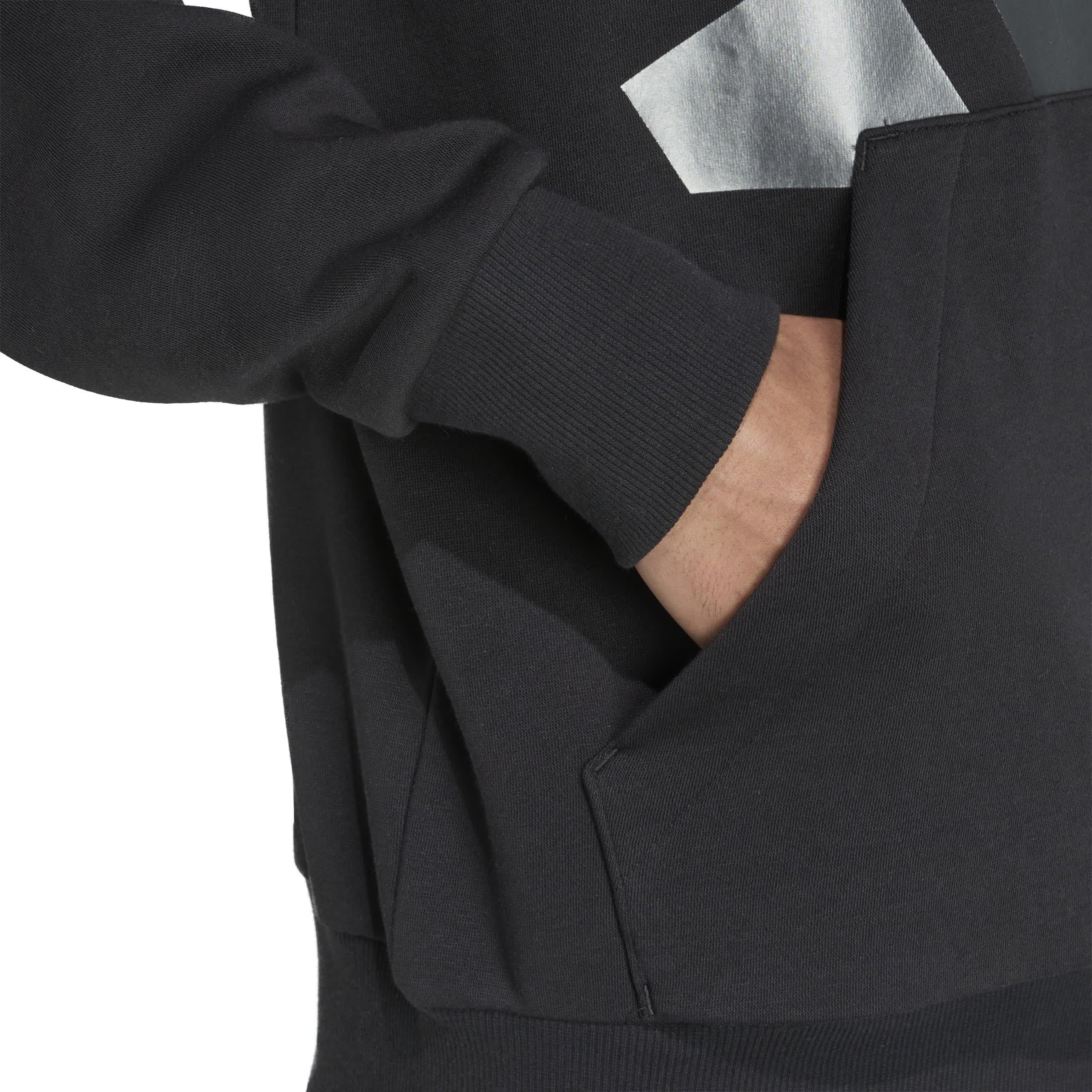 Zwart - adidas - Essentials Holiday Hoodie Mens - 4