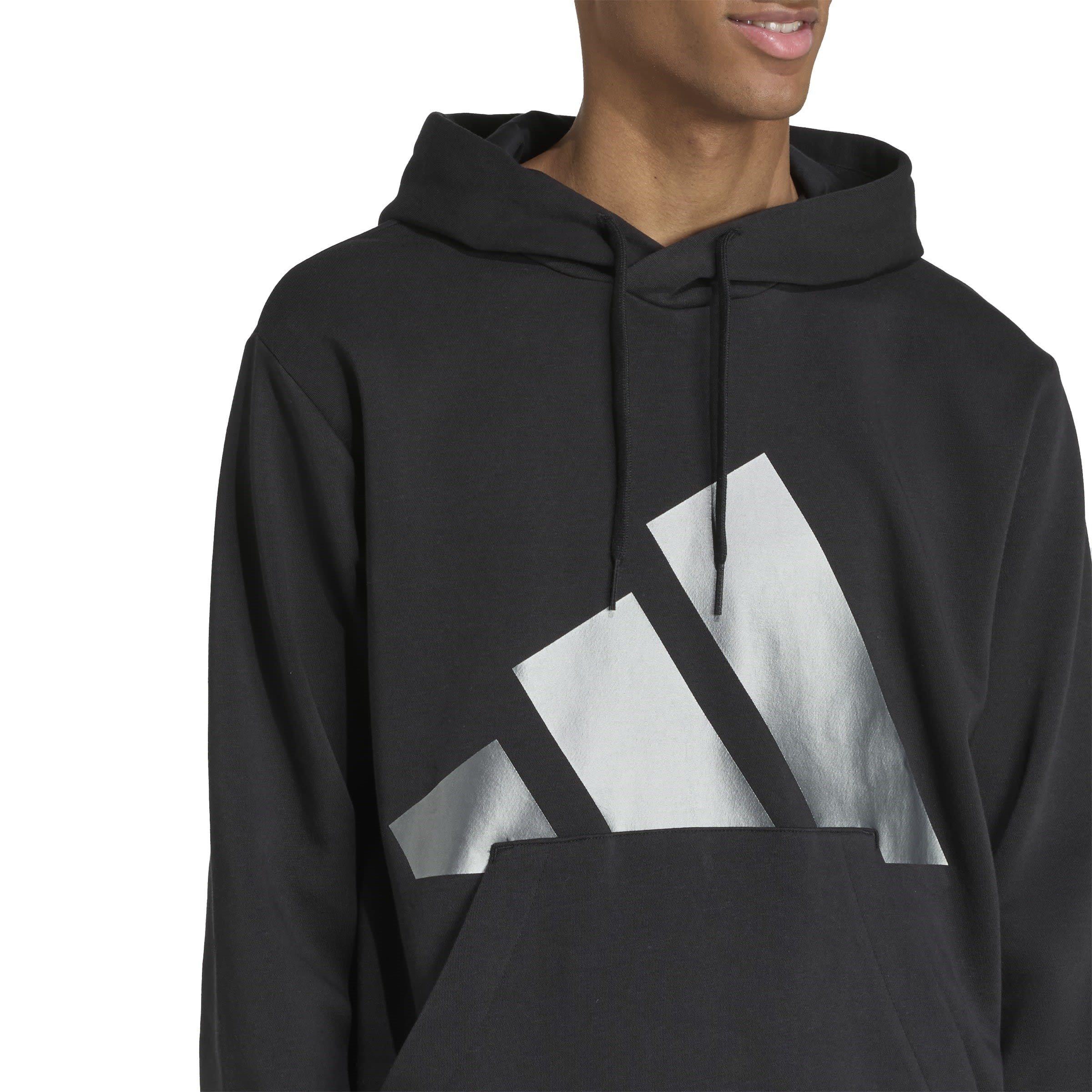 Zwart - adidas - Essentials Holiday Hoodie Mens - 5