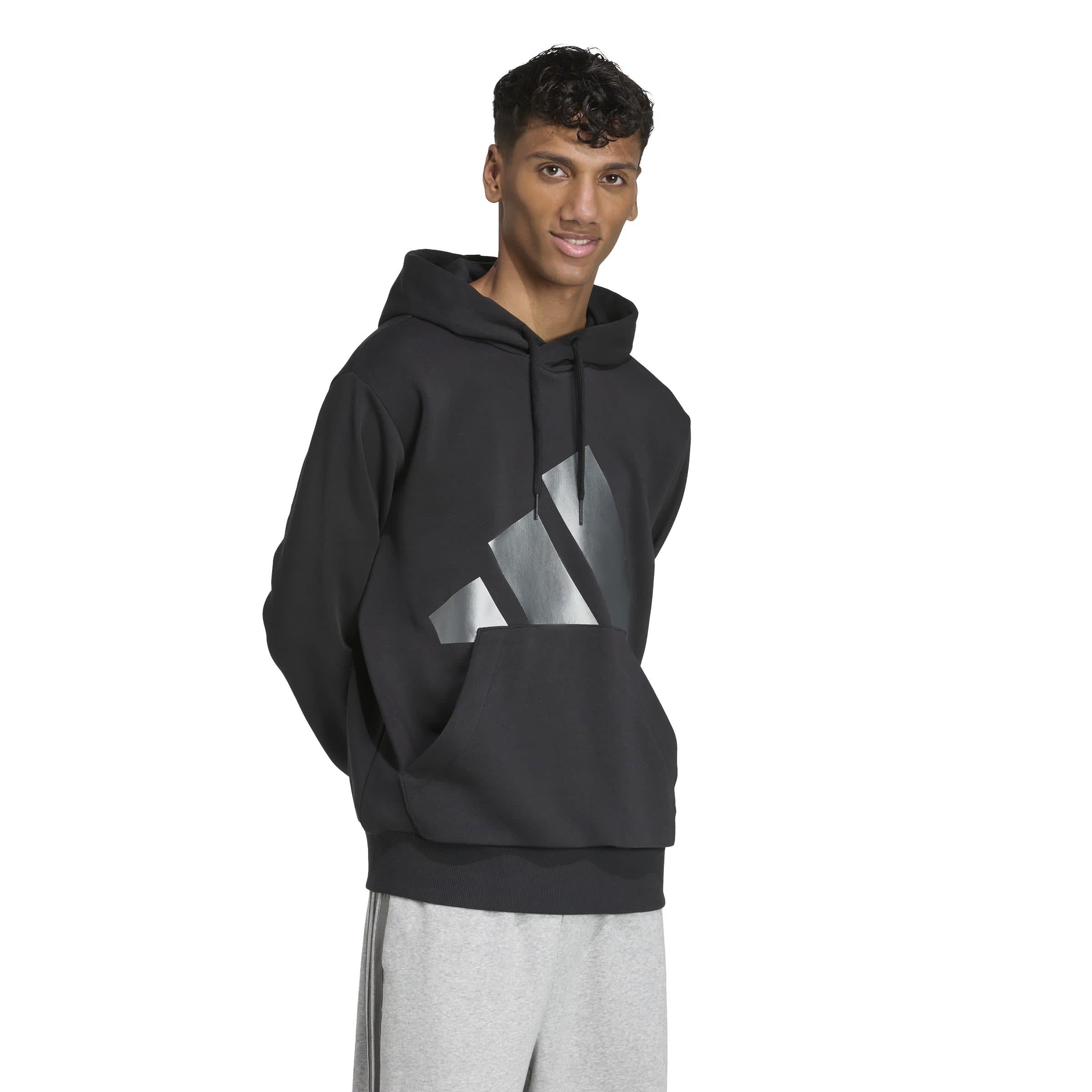 Zwart - adidas - Essentials Holiday Hoodie Mens - 6