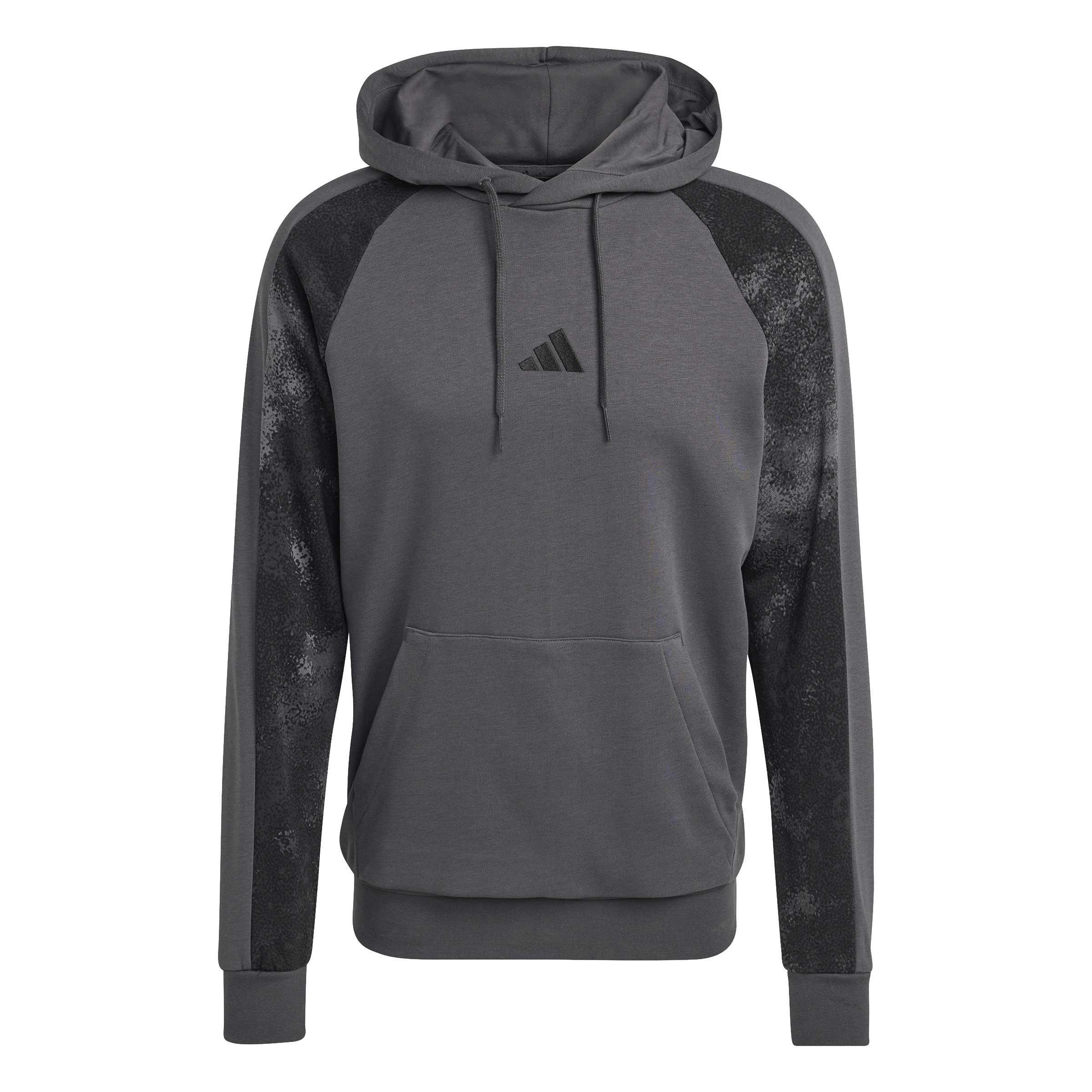 Grey Six/Multic - adidas - Men's Camo Print Over The Head Hoodie - 1