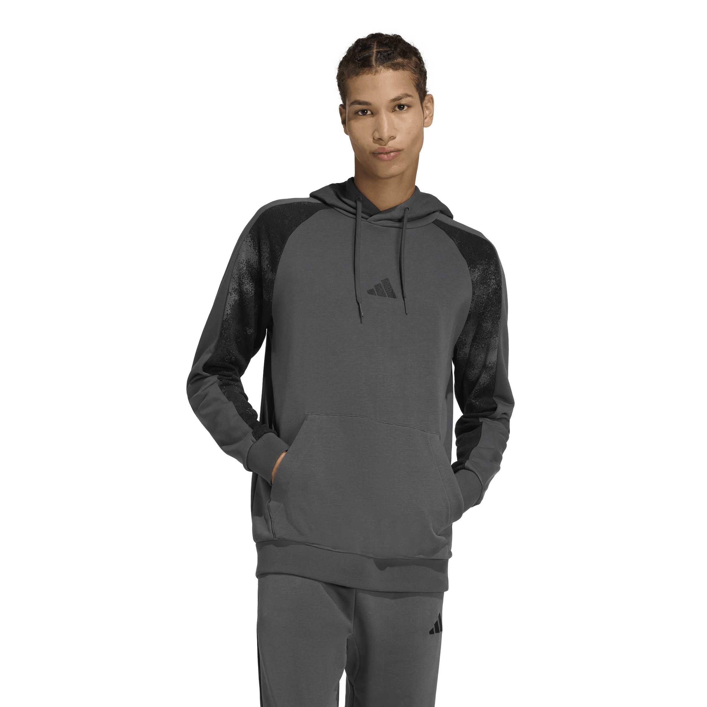 Grey Six/Multic - adidas - Men's Camo Print Over The Head Hoodie - 2