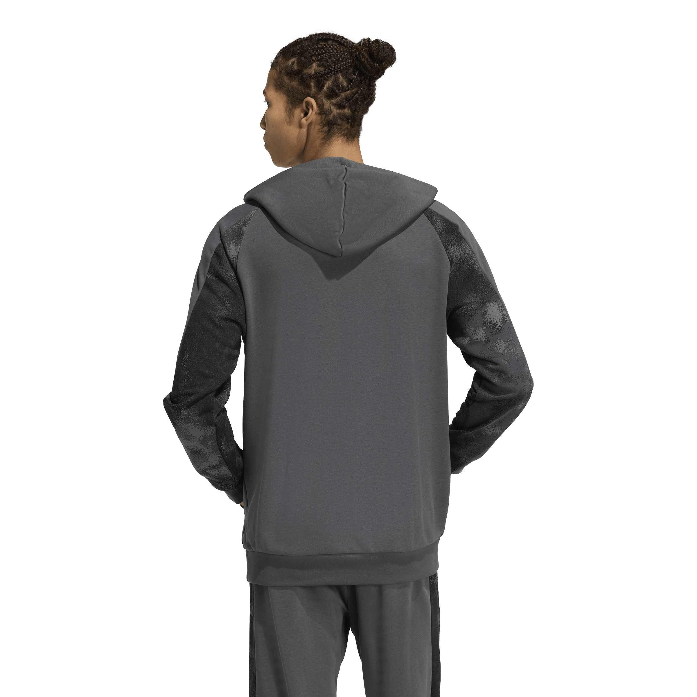 Grey Six/Multic - adidas - Men's Camo Print Over The Head Hoodie - 3