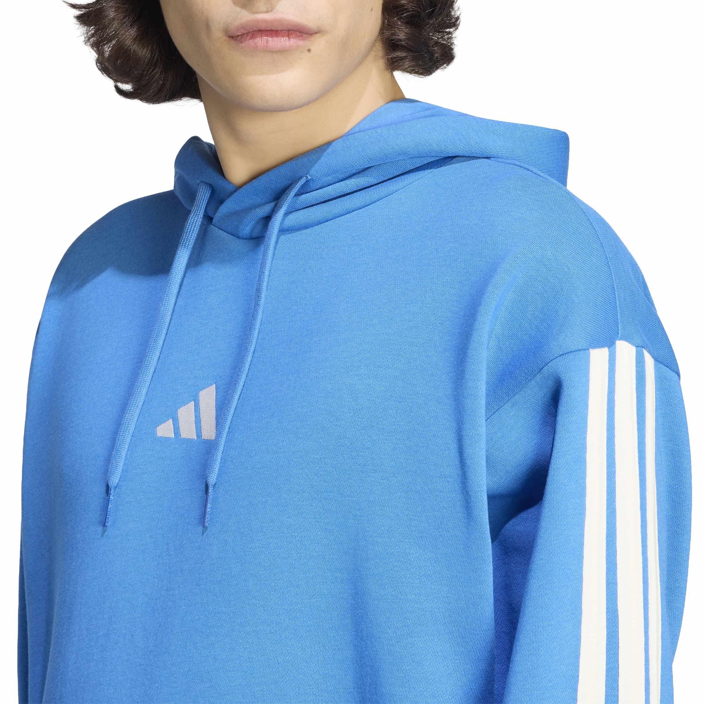 Ray Blue/Off Wh - adidas - Adidas M 3S Fl Hd Sn99 - 4