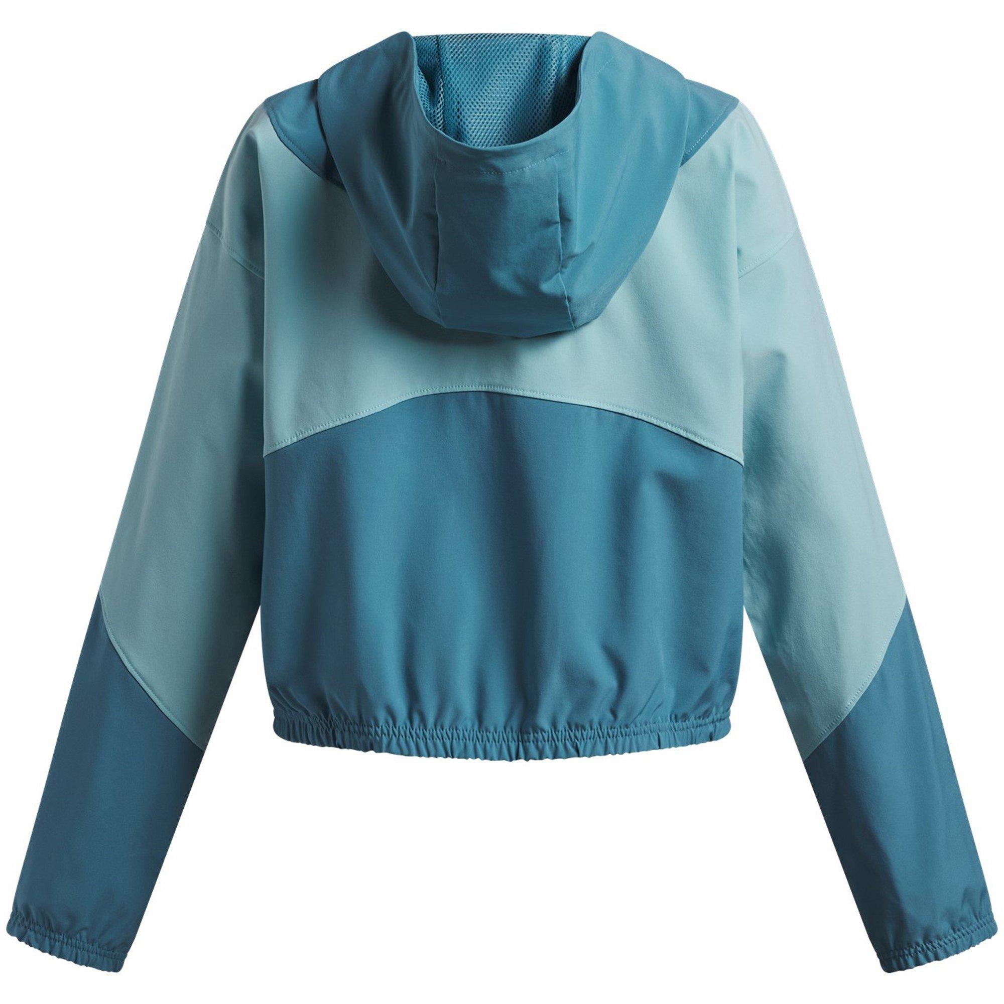 Blauw/Wit - Under Armour - Kids' Woven Pull Over Hoodie - 2