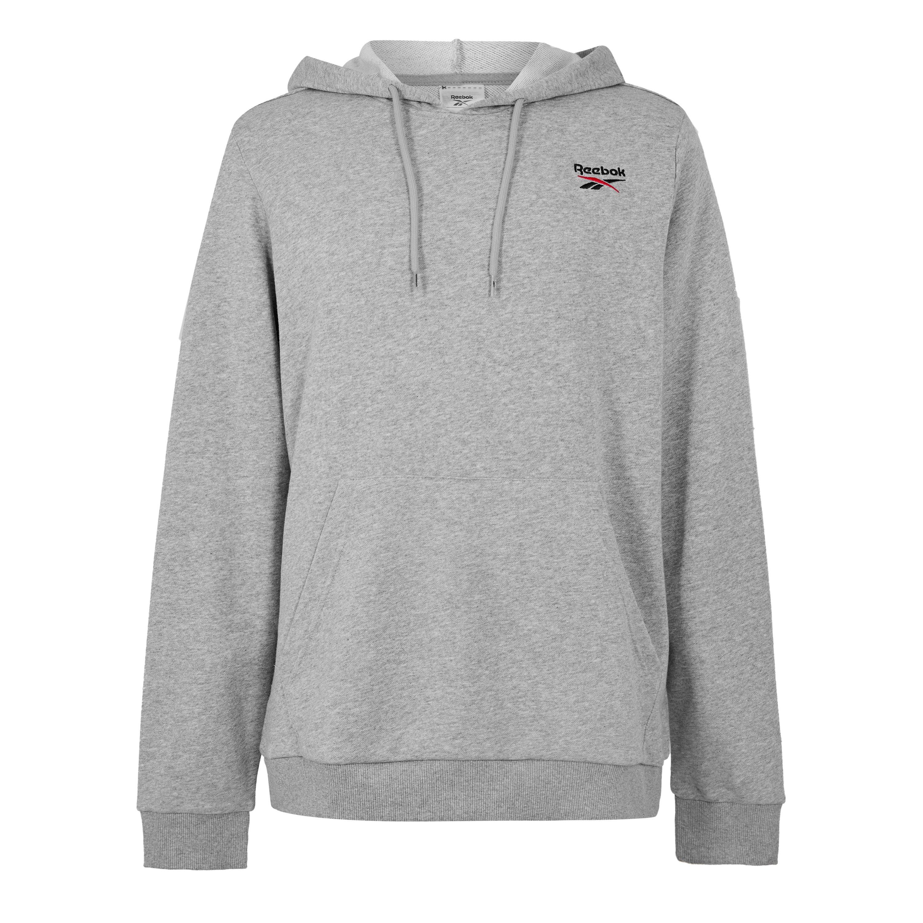 Reebok Men's Identity Small Logo Overhead Hoodie - Medium Grey - 2XL