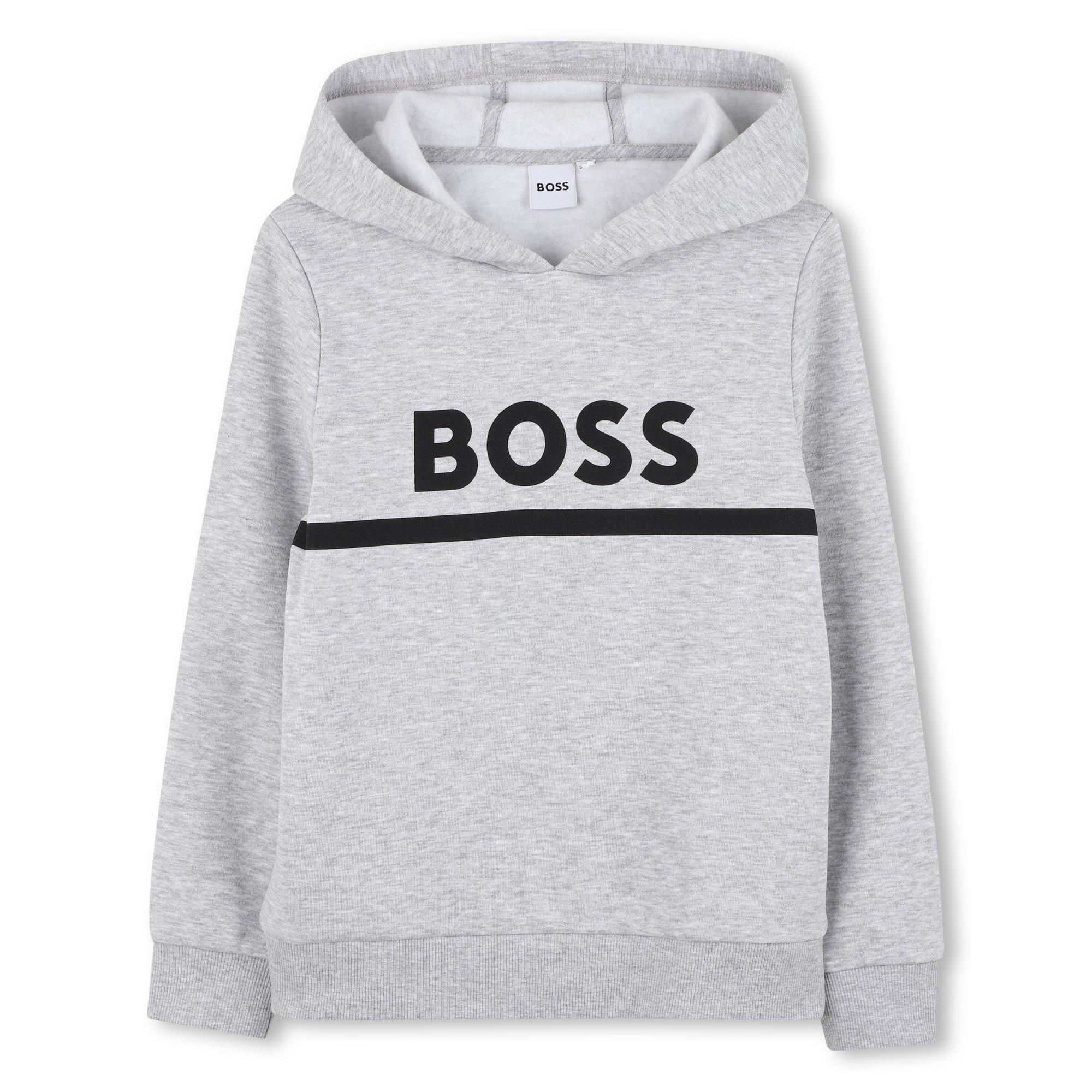 Boss Boys Kids' Pull Over Hoodie - Grey - 12Y
