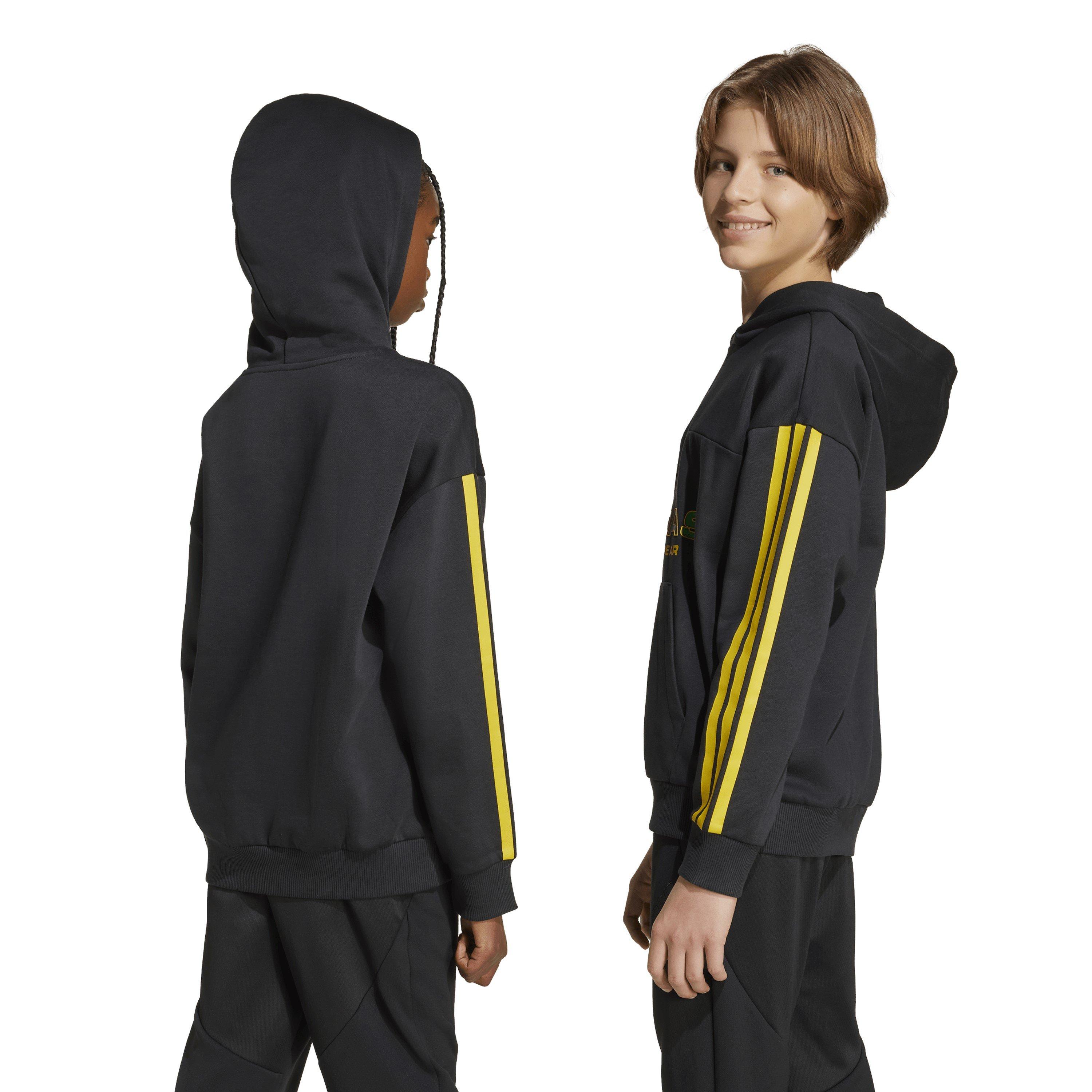 Black - adidas - House of Tiro Fleece Hoodie Juniors - 3